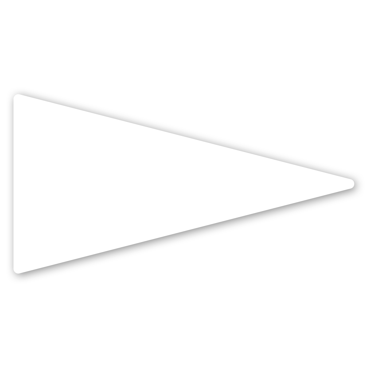 Picture of Pennant Car Sign Magnet 7.125 x 3.75