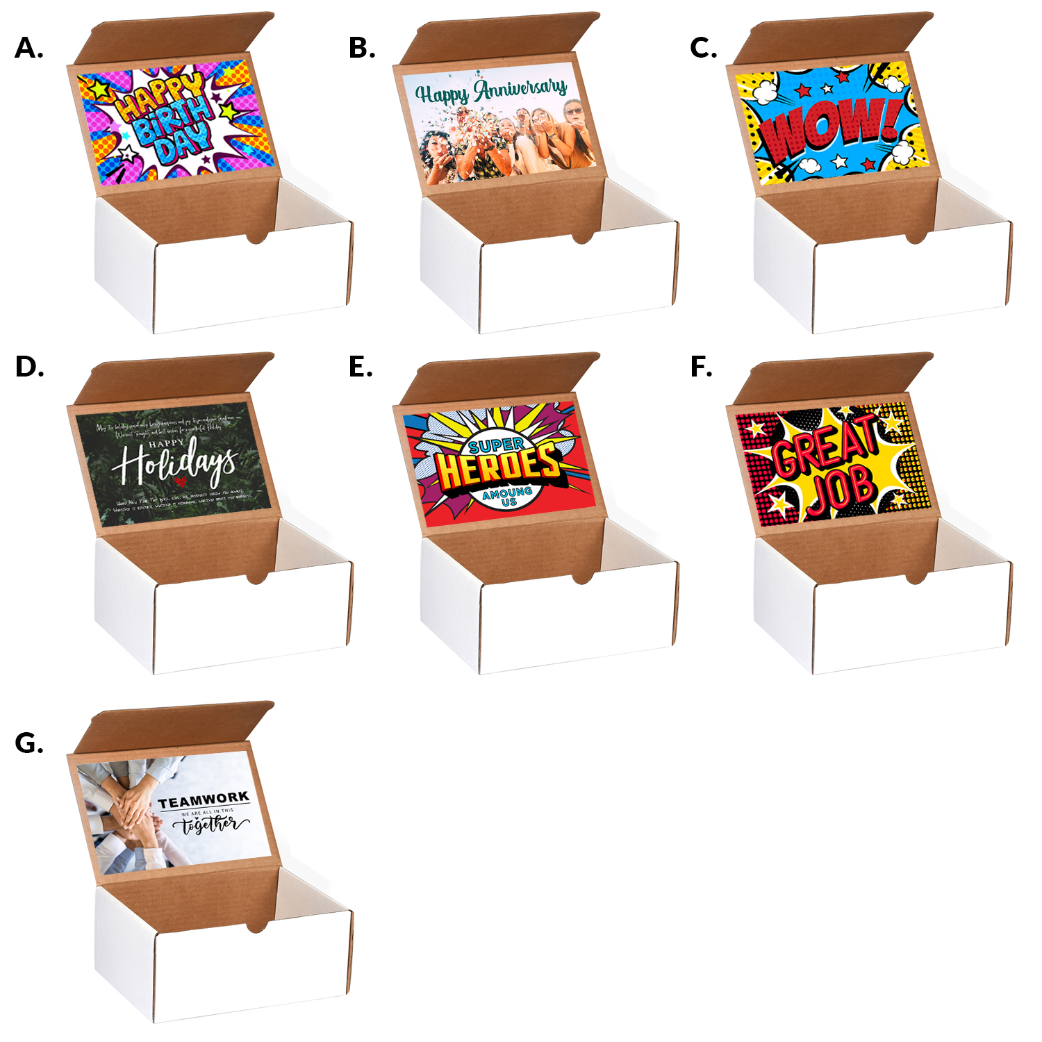 Picture of 12 pack Sweet and Salty Snack Box with Label