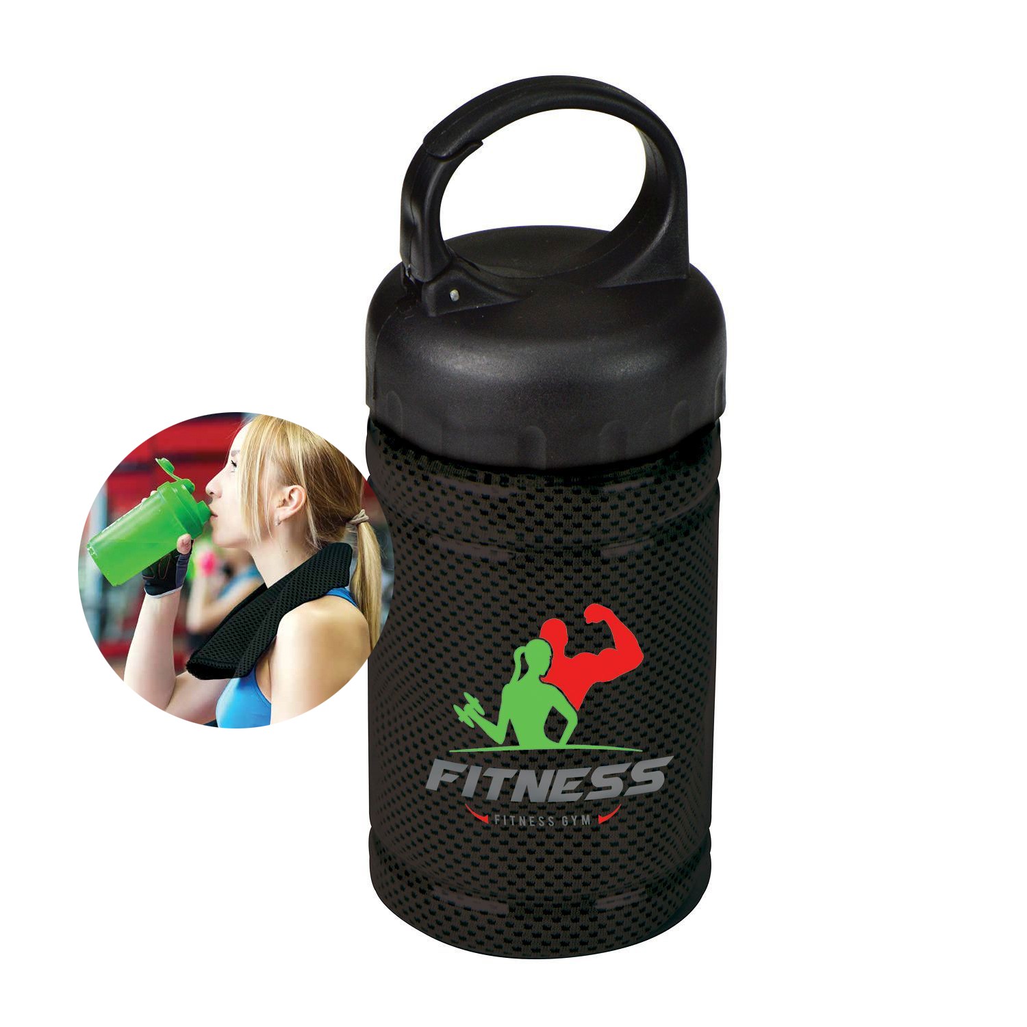Picture of Cooling Towel with Carabiner Case