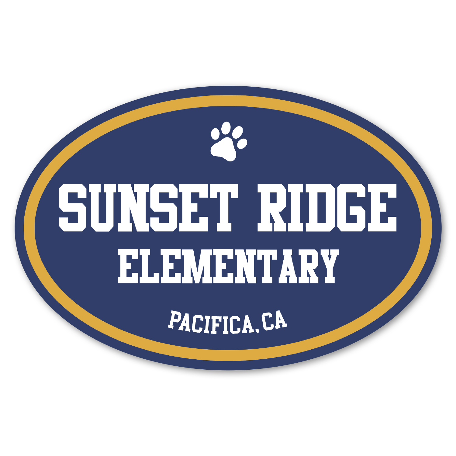 Picture of Car Sign Oval Magnet 6 x 4