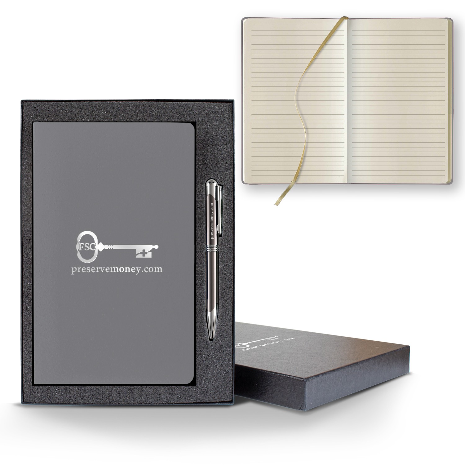 Picture of Castelli Matra Slim Medio Lined Ivory Page Journal Gift Set