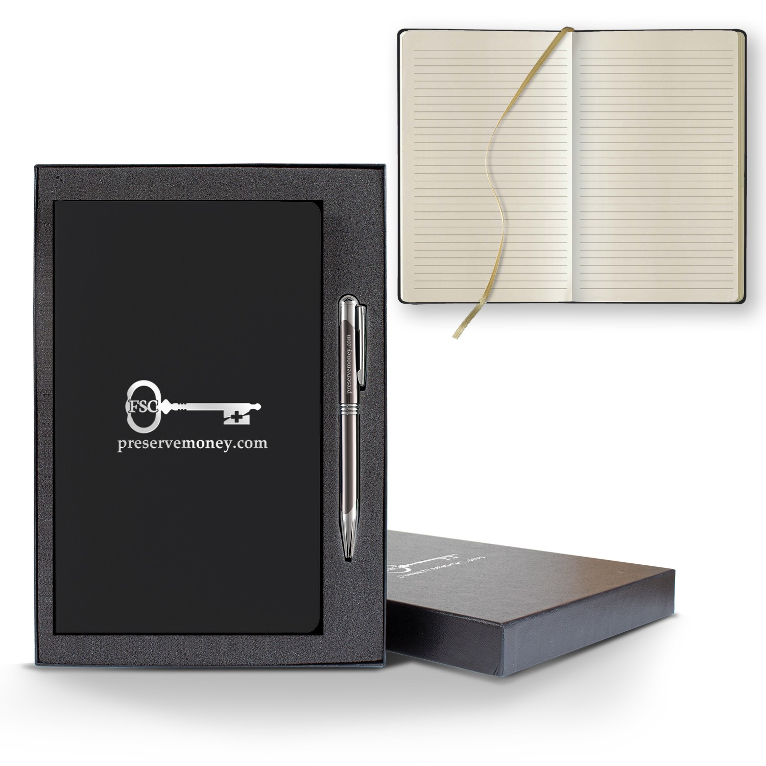 Picture of Castelli Matra Slim Medio Lined Ivory Page Journal Gift Set