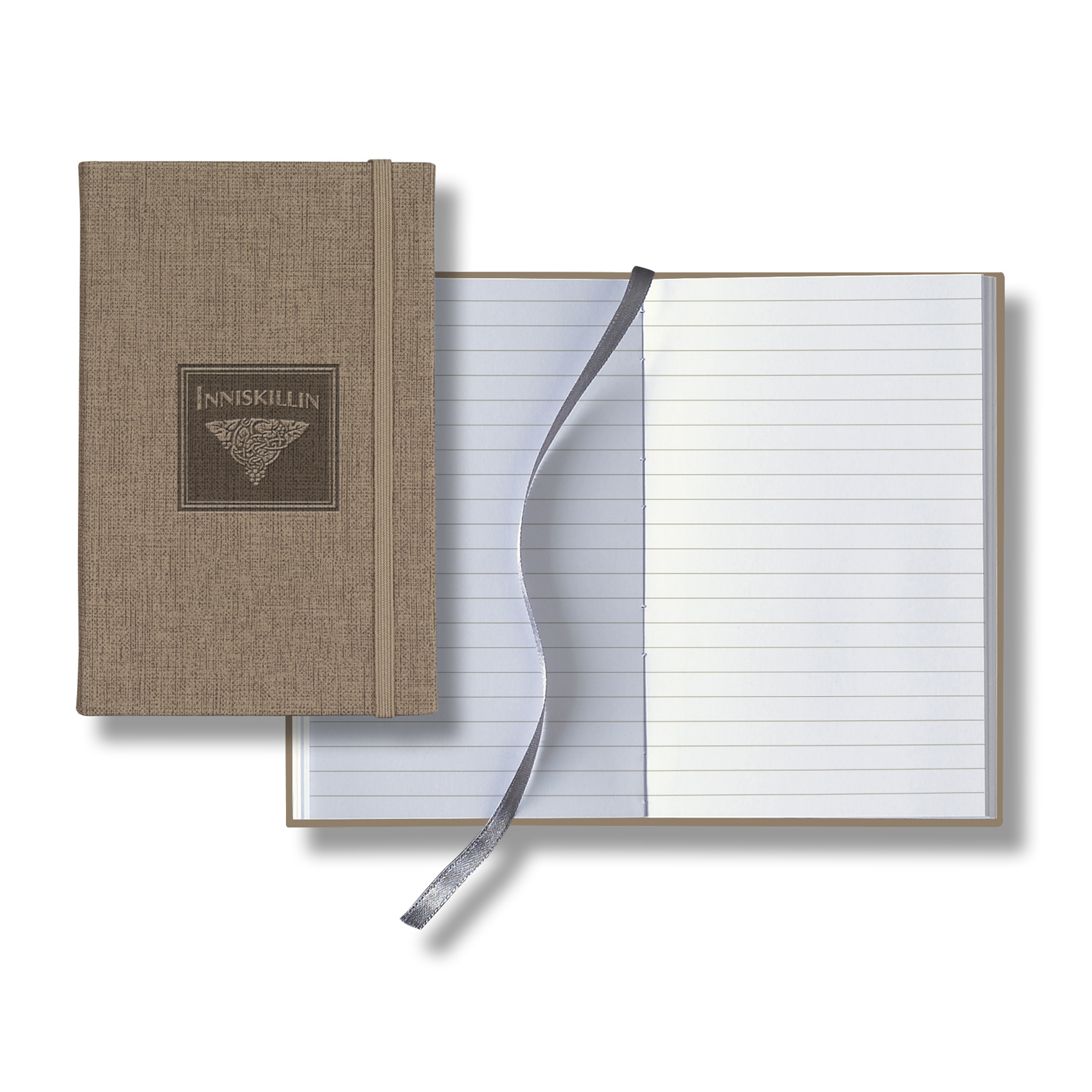 Picture of Castelli Linen Banded Pico Lined White Page Journal