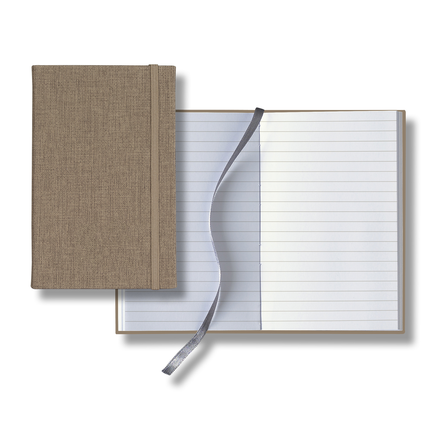 Picture of Castelli Linen Banded Pico Lined White Page Journal