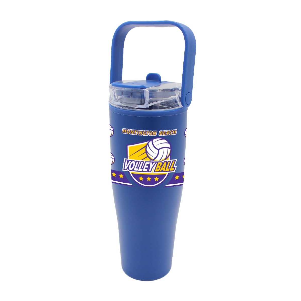 Picture of 30 oz. Recycled Tumbler with Handle Lid, Full Color Digital