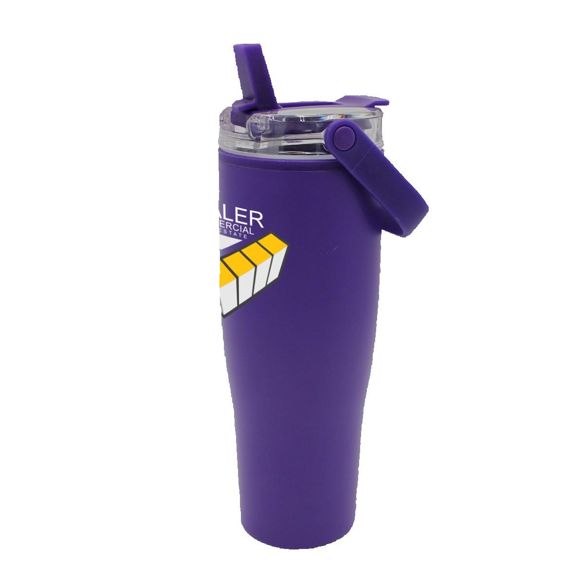 Picture of 30 oz. Recycled Tumbler with Handle Lid, Full Color Digital