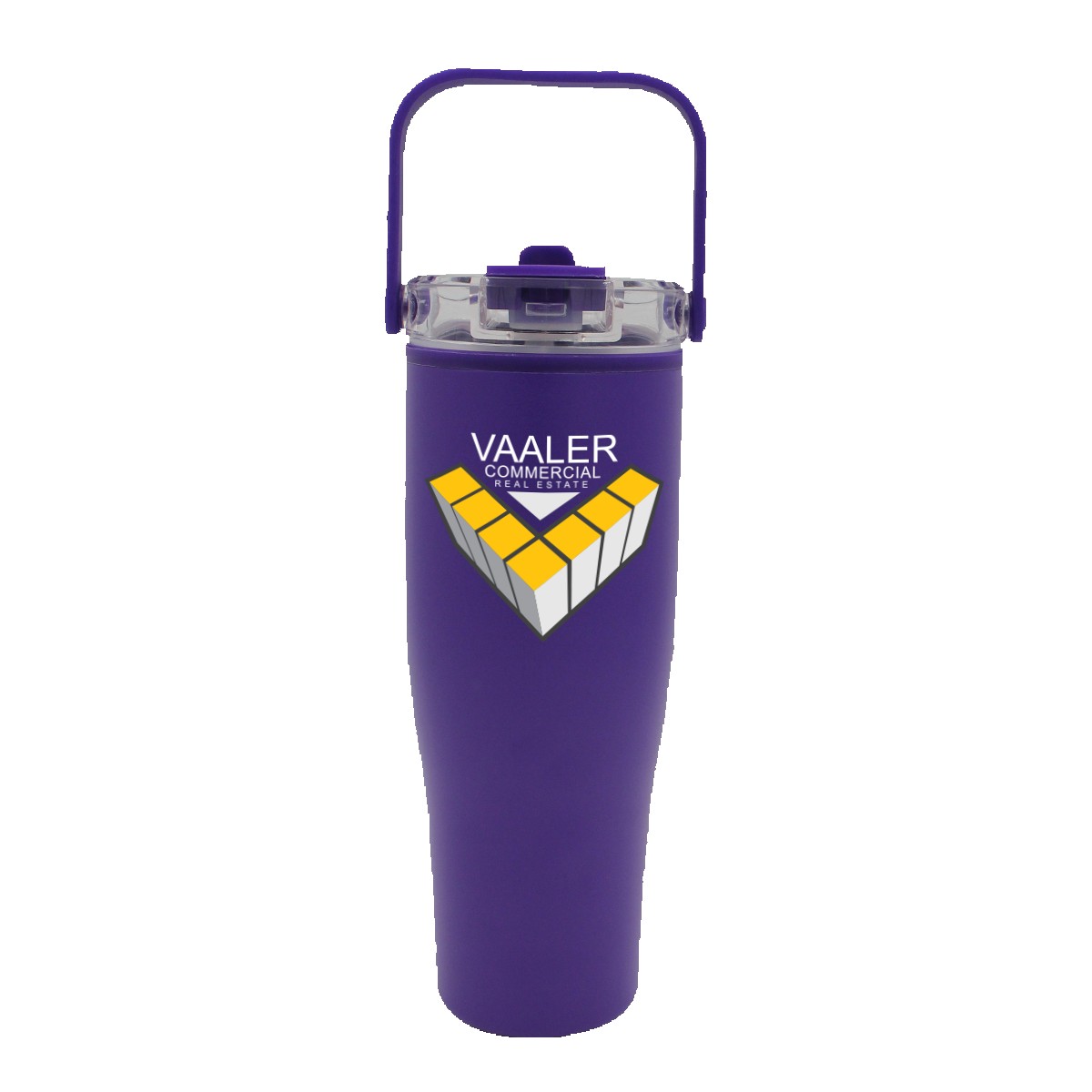 Picture of 30 oz. Recycled Tumbler with Handle Lid, Full Color Digital