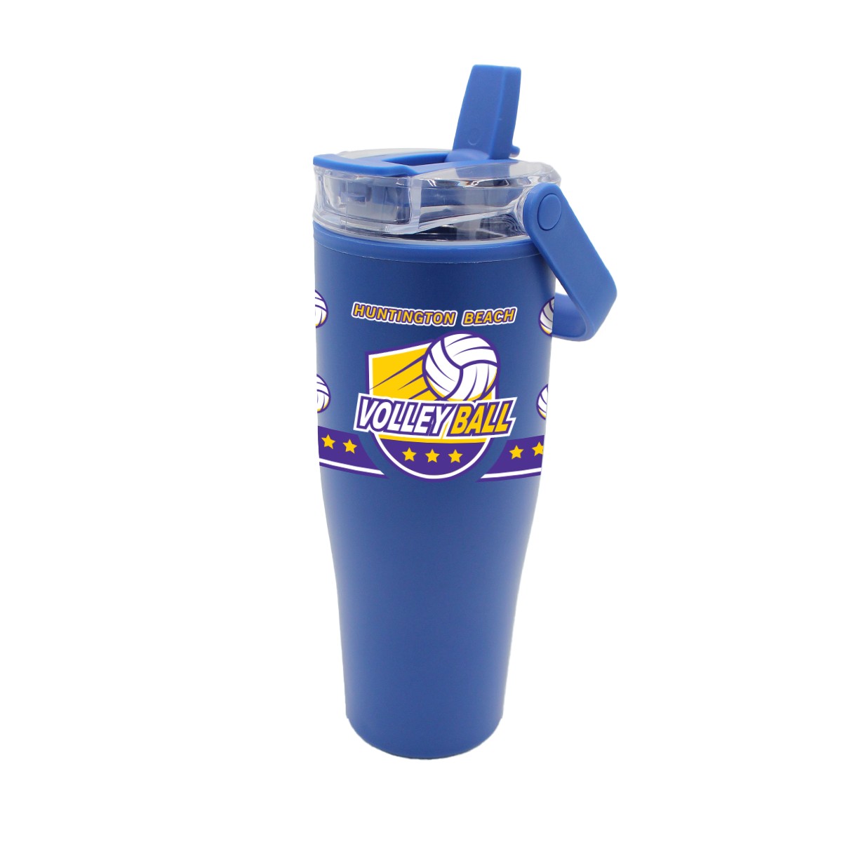 Picture of 30 oz. Recycled Tumbler with Handle Lid, Full Color Digital