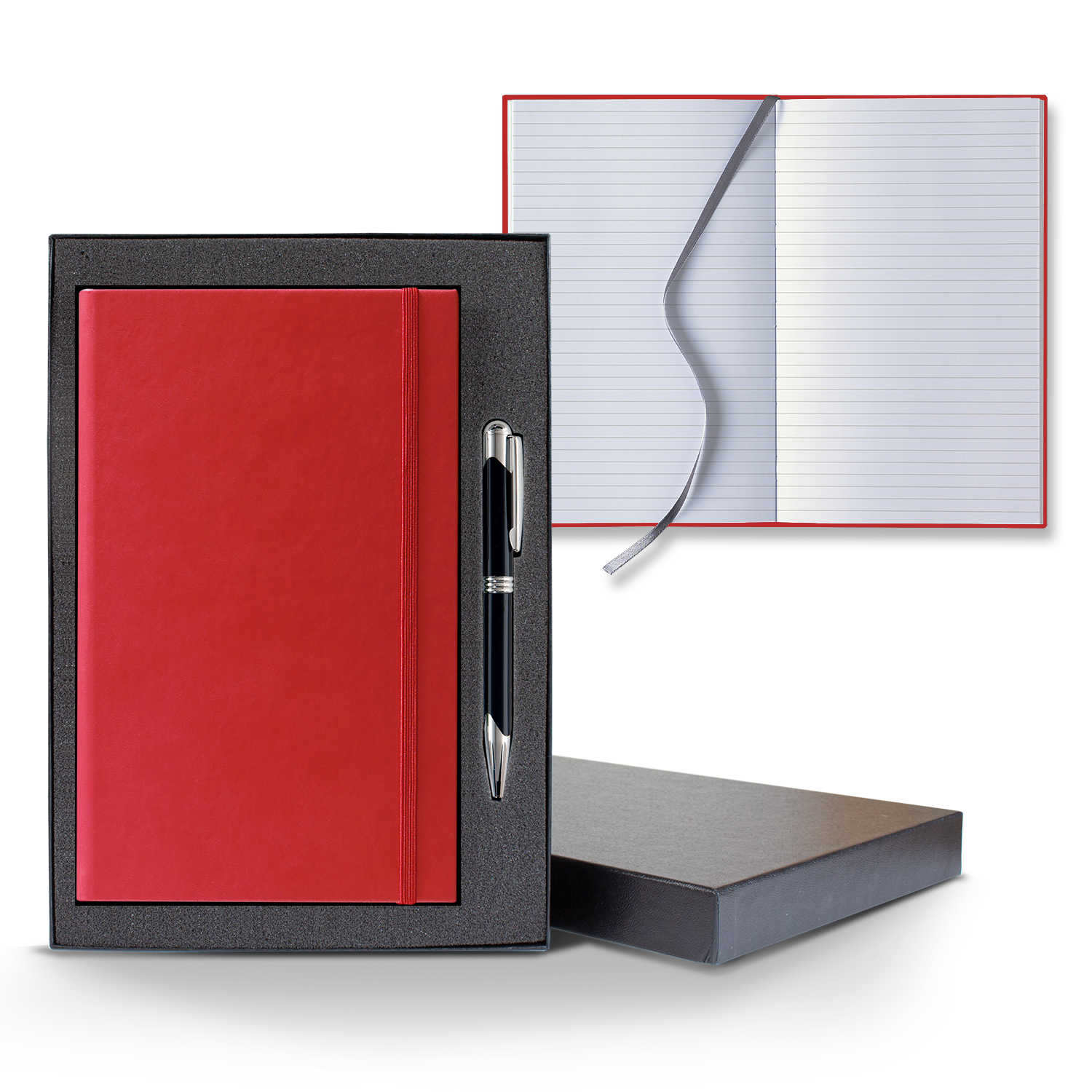 Picture of Castelli Tucson Banded Medio Lined White Page Journal Gift Set