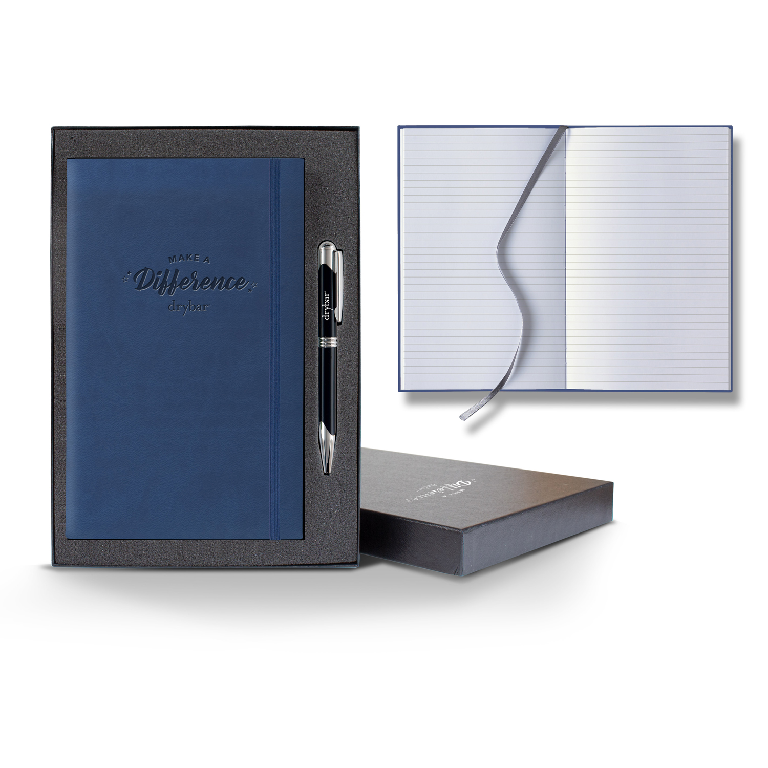 Picture of Castelli Tucson Banded Medio Lined White Page Journal Gift Set