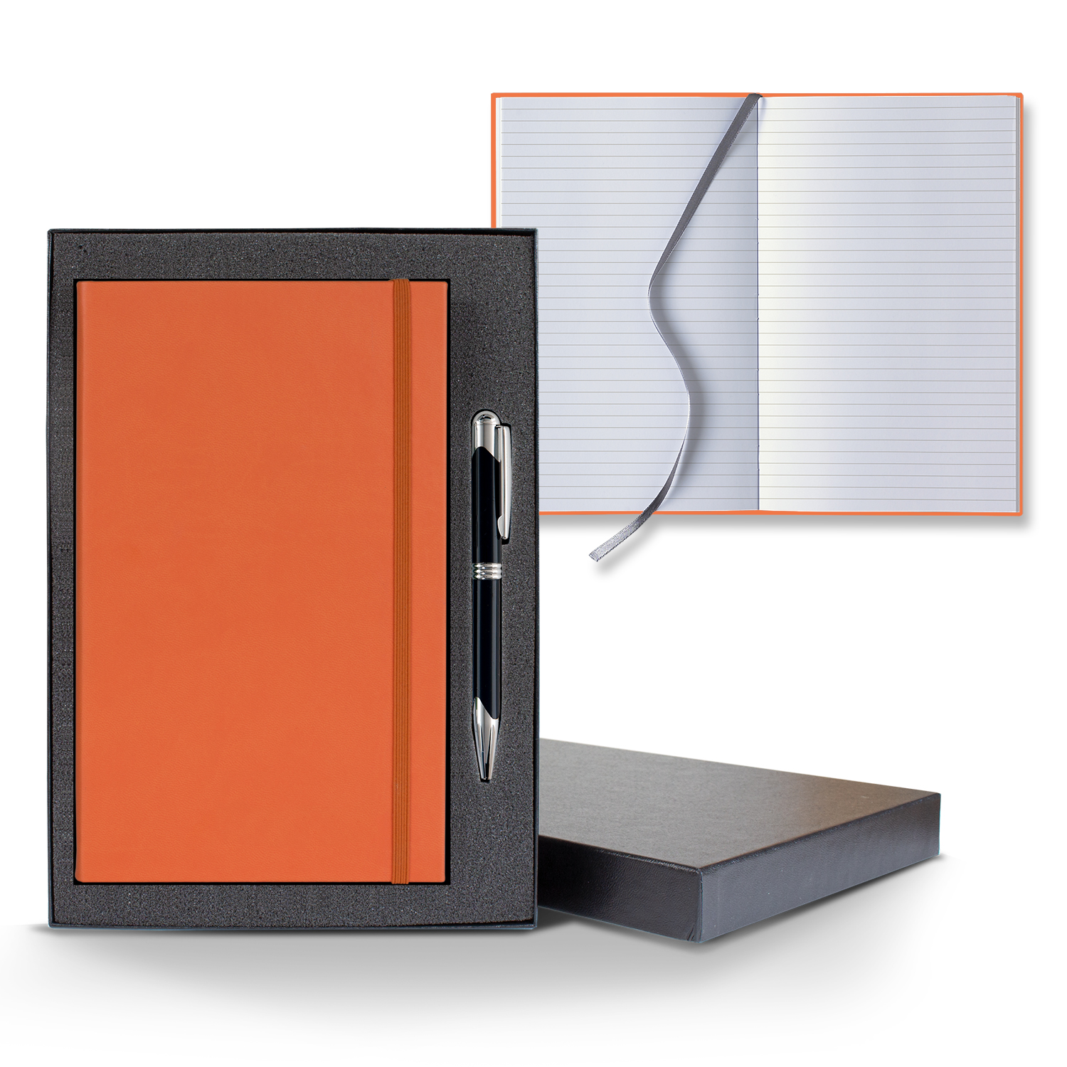 Picture of Castelli Tucson Banded Medio Lined White Page Journal Gift Set