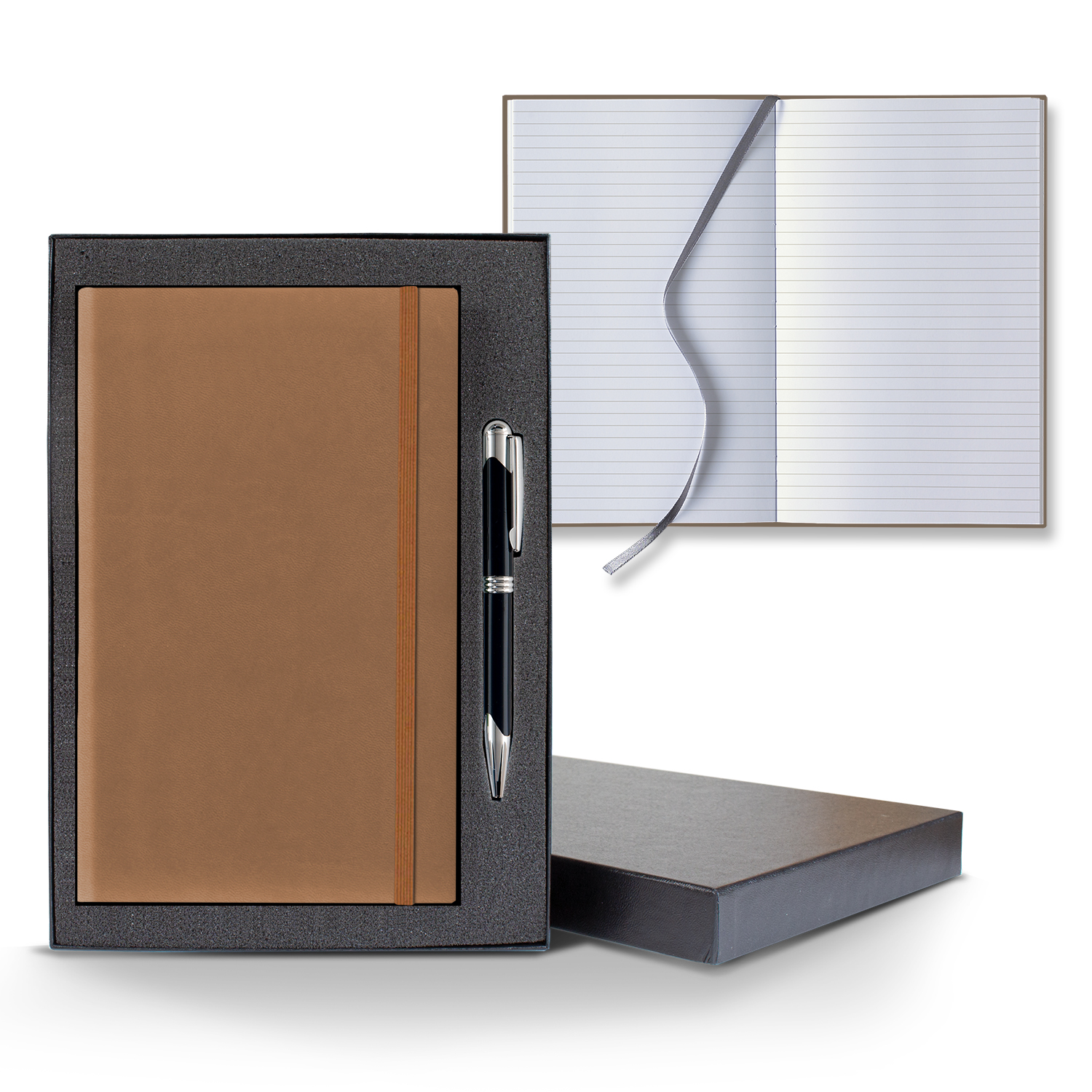 Picture of Castelli Tucson Banded Medio Lined White Page Journal Gift Set