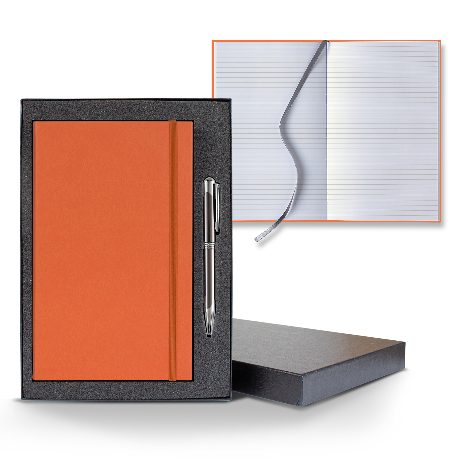 Picture of Castelli Tucson Banded Medio Lined White Page Journal Gift Set