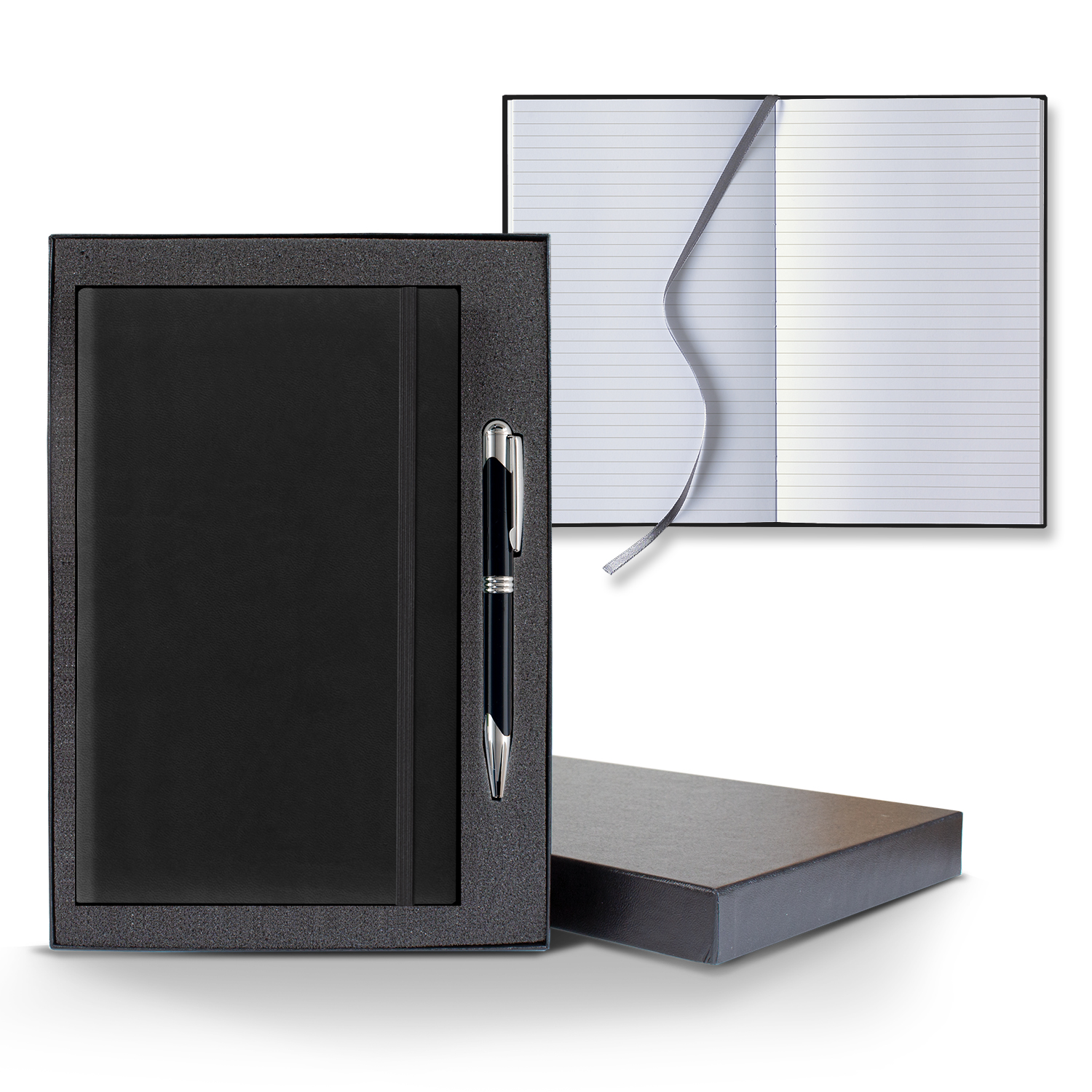 Picture of Castelli Tucson Banded Medio Lined White Page Journal Gift Set