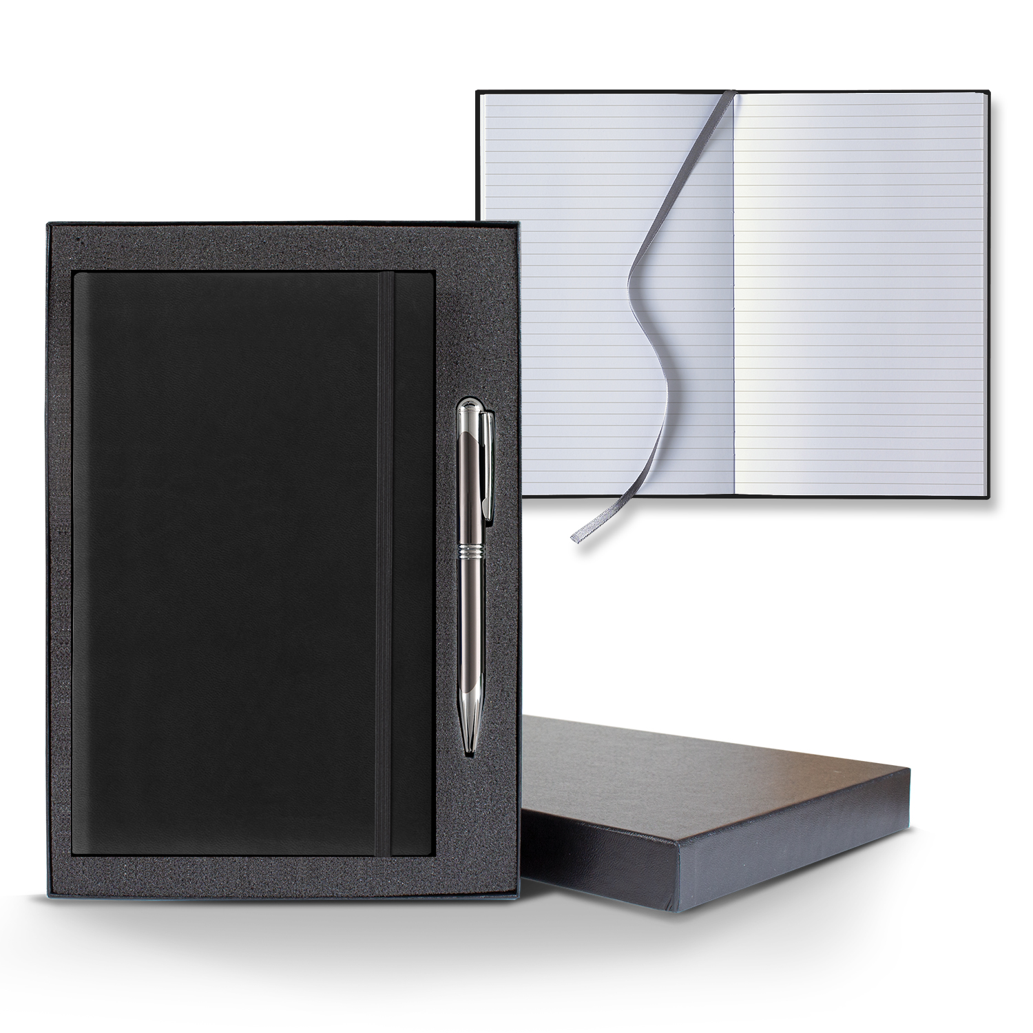 Picture of Castelli Tucson Banded Medio Lined White Page Journal Gift Set