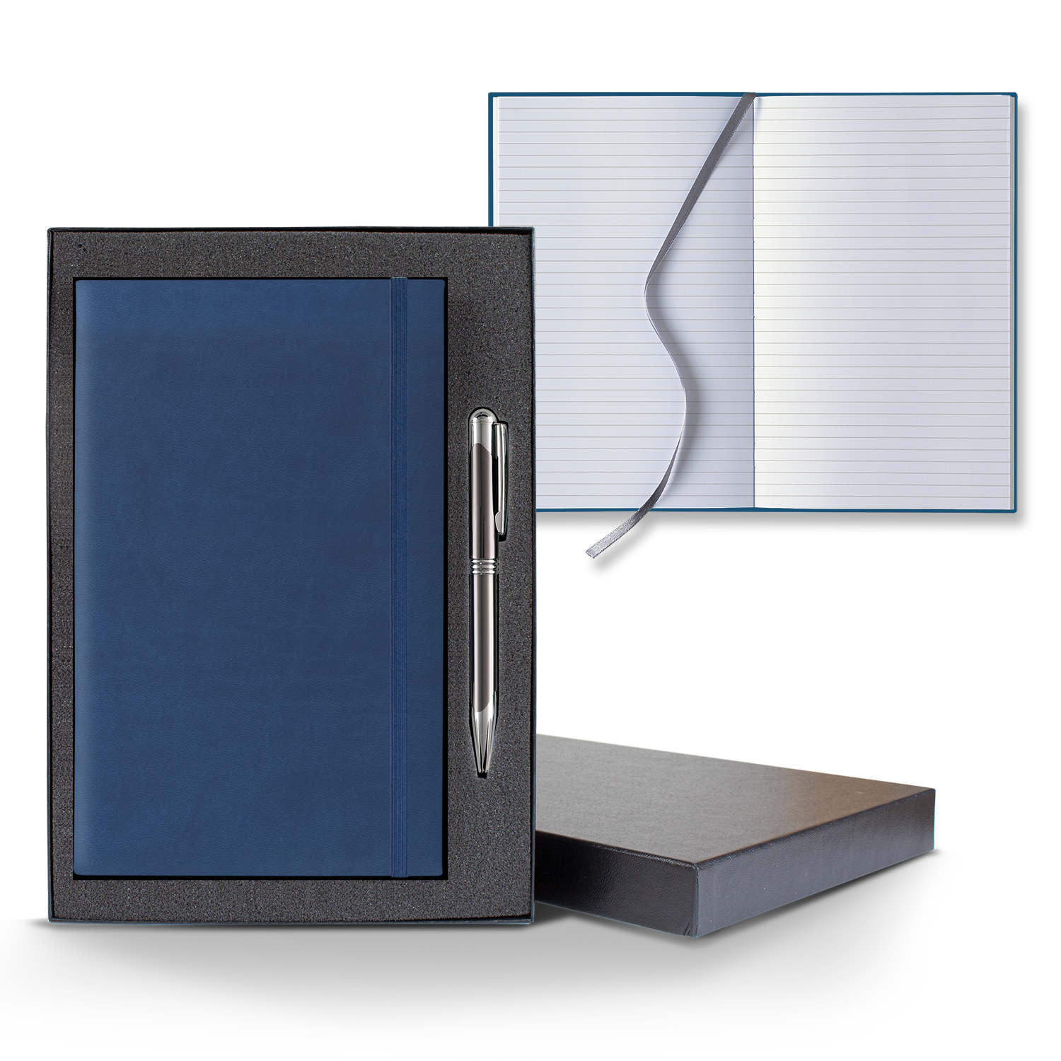 Picture of Castelli Tucson Banded Medio Lined White Page Journal Gift Set