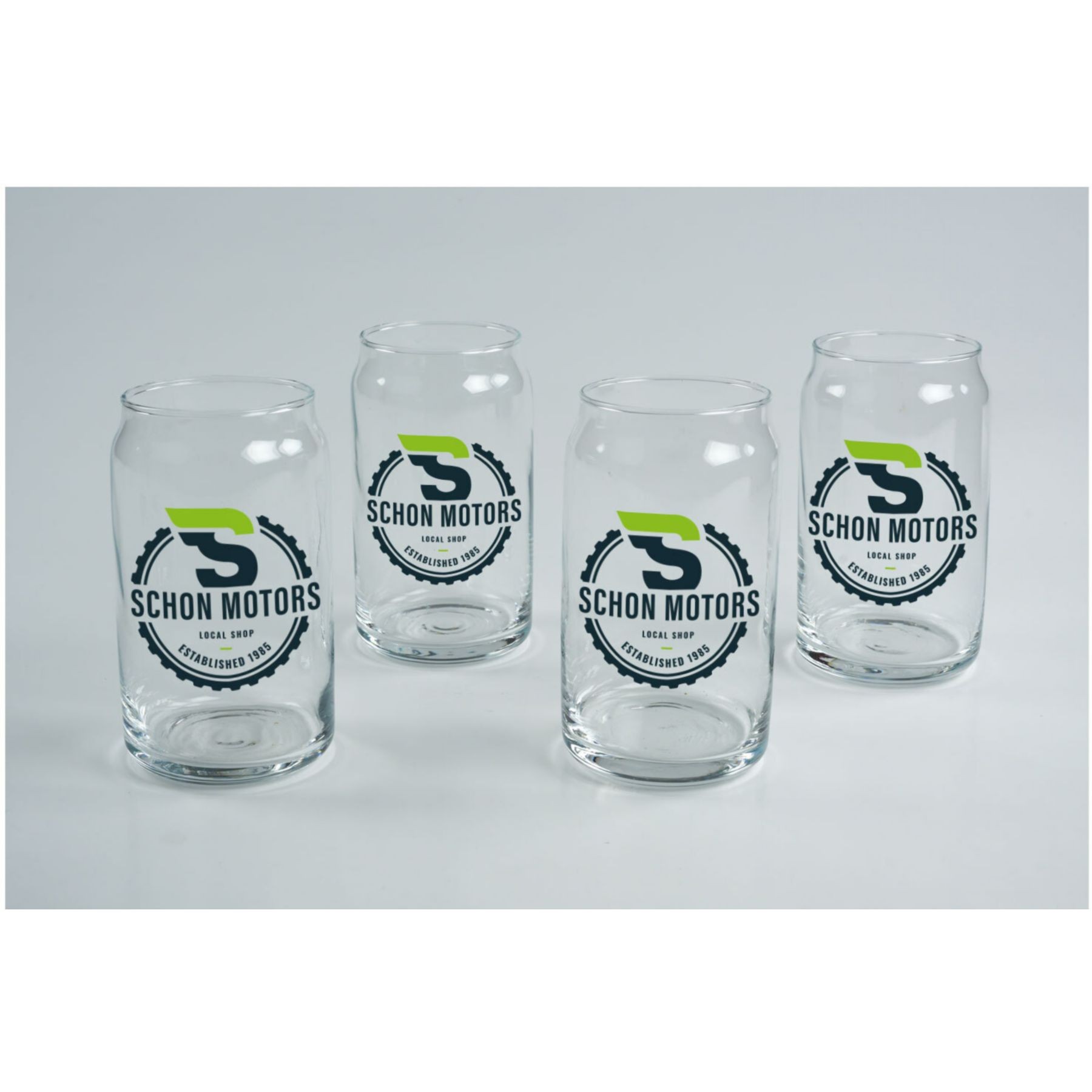 Picture of Full Color Can Shape Glass Set Of 4