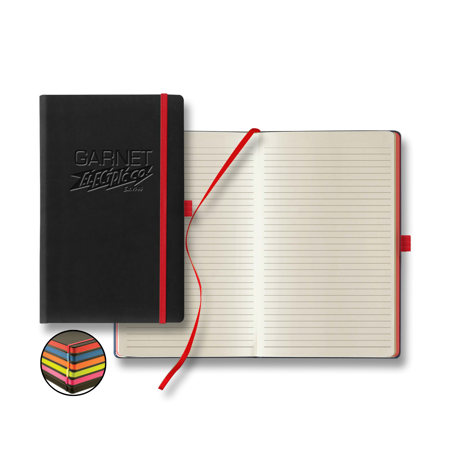 Picture of Castelli Tucson Edge Medio Lined Ivory Page Journal