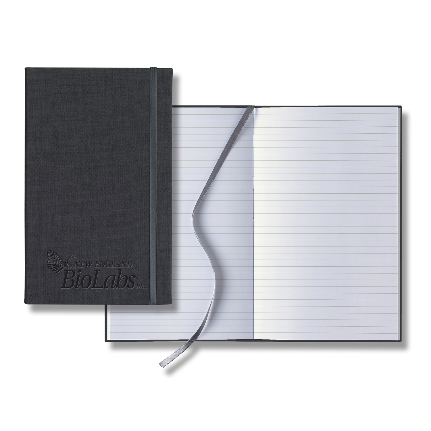 Picture of Castelli Linen Banded Medio Lined White Page Journal