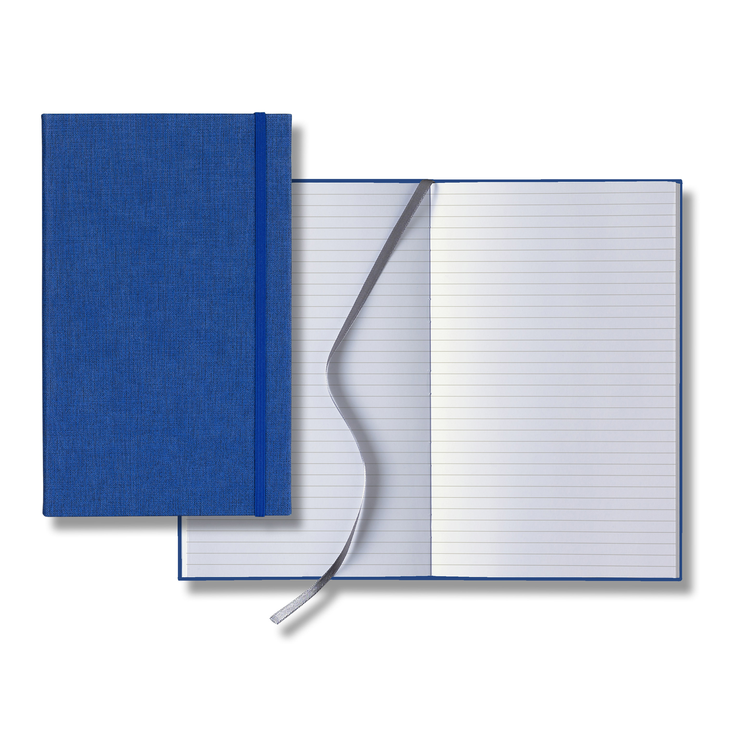 Picture of Castelli Linen Banded Medio Lined White Page Journal