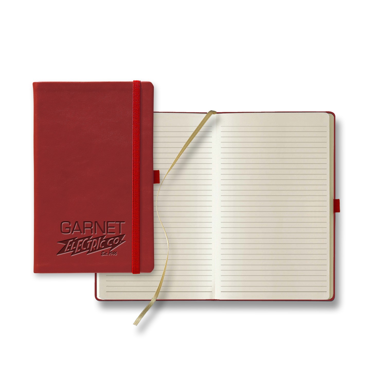 Picture of Castelli Calf Leather Medio Lined Ivory Page Journal
