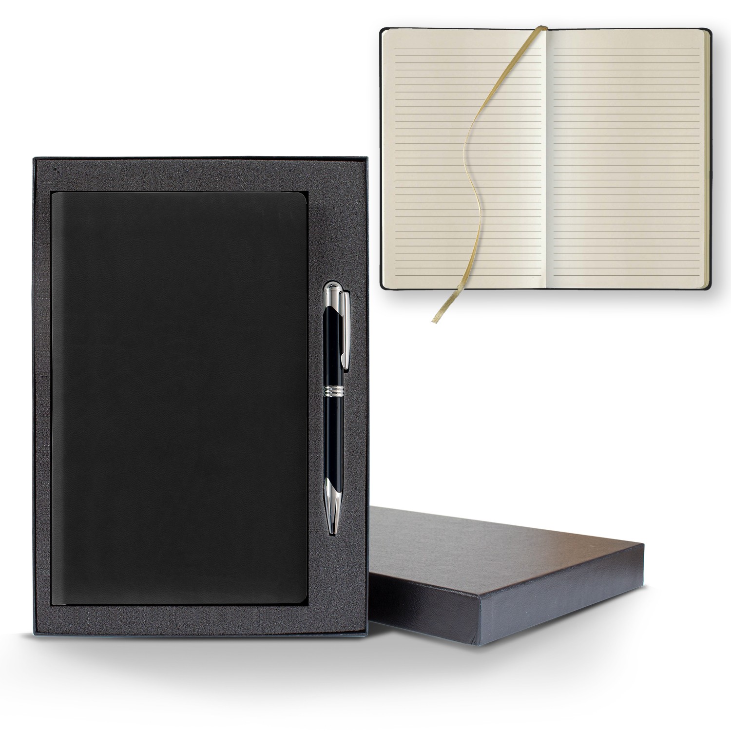 Picture of Castelli Tucson Slim Medio Lined Ivory Page Journal Gift Set