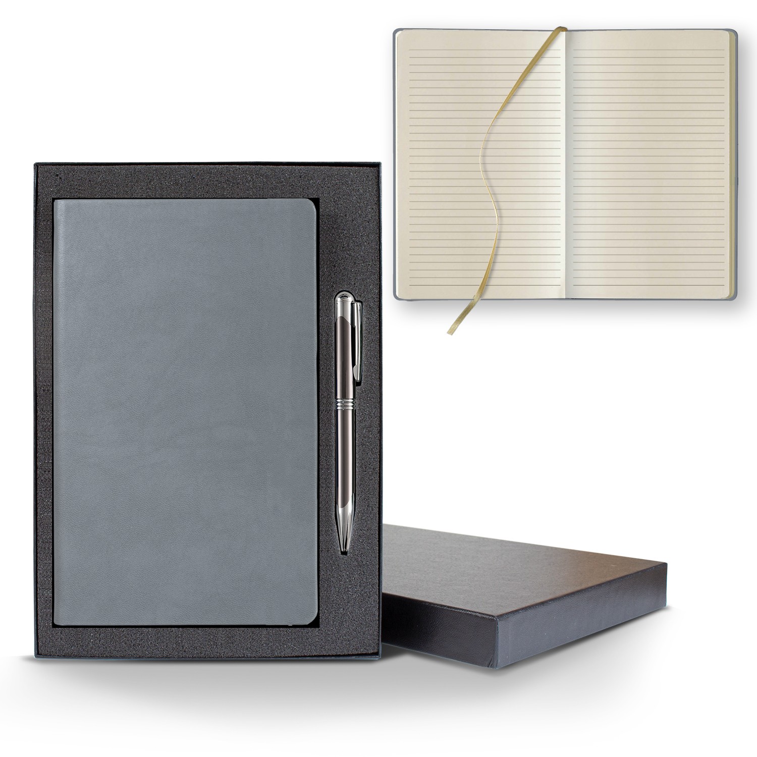 Picture of Castelli Tucson Slim Medio Lined Ivory Page Journal Gift Set
