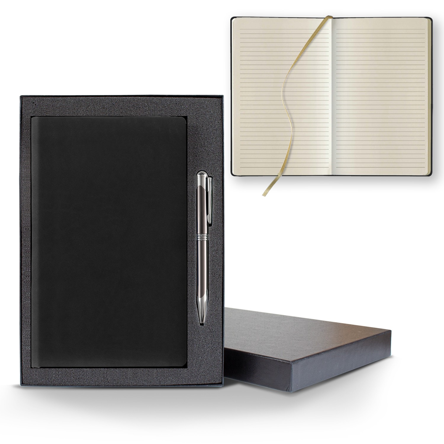 Picture of Castelli Tucson Slim Medio Lined Ivory Page Journal Gift Set