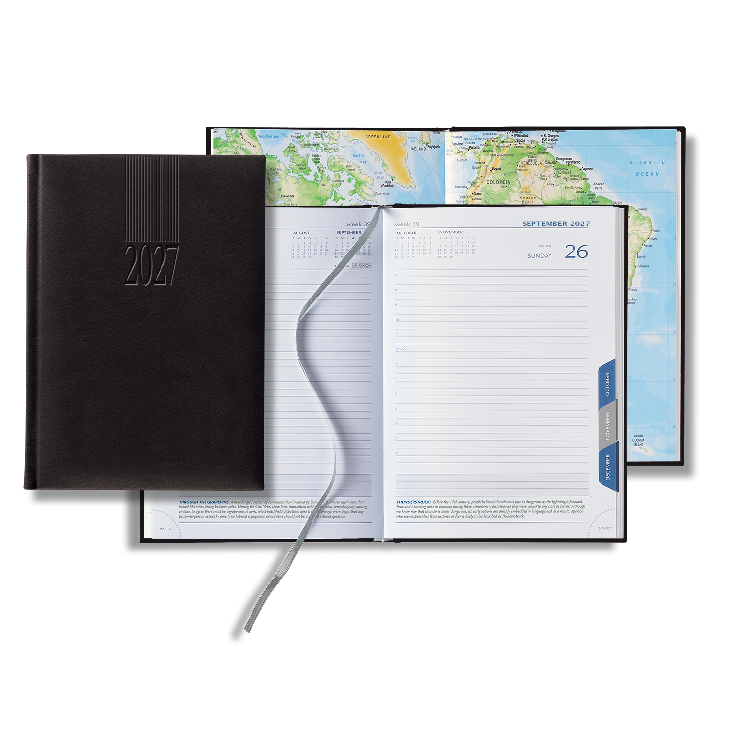 Picture of Castelli Tucson Medio White Page Tabbed Daily Diary