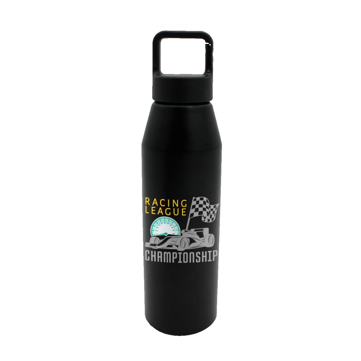 Picture of 25 oz. Recycled Aluminum Bottle with Carabiner Lid, Full Color Digital