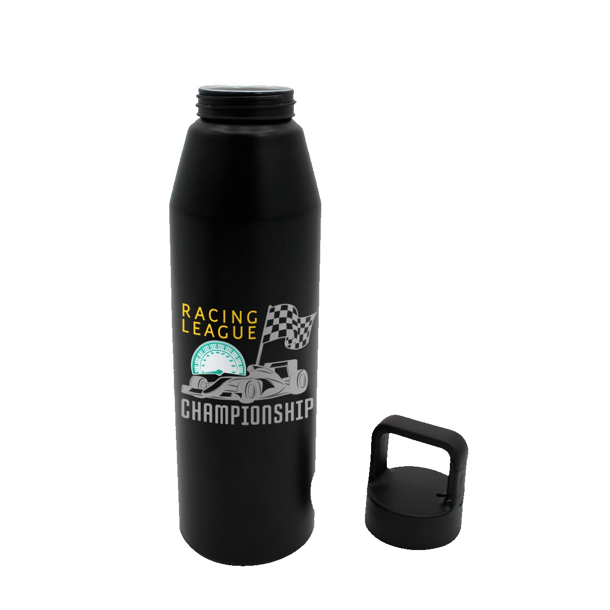 Picture of 25 oz. Recycled Aluminum Bottle with Carabiner Lid, Full Color Digital