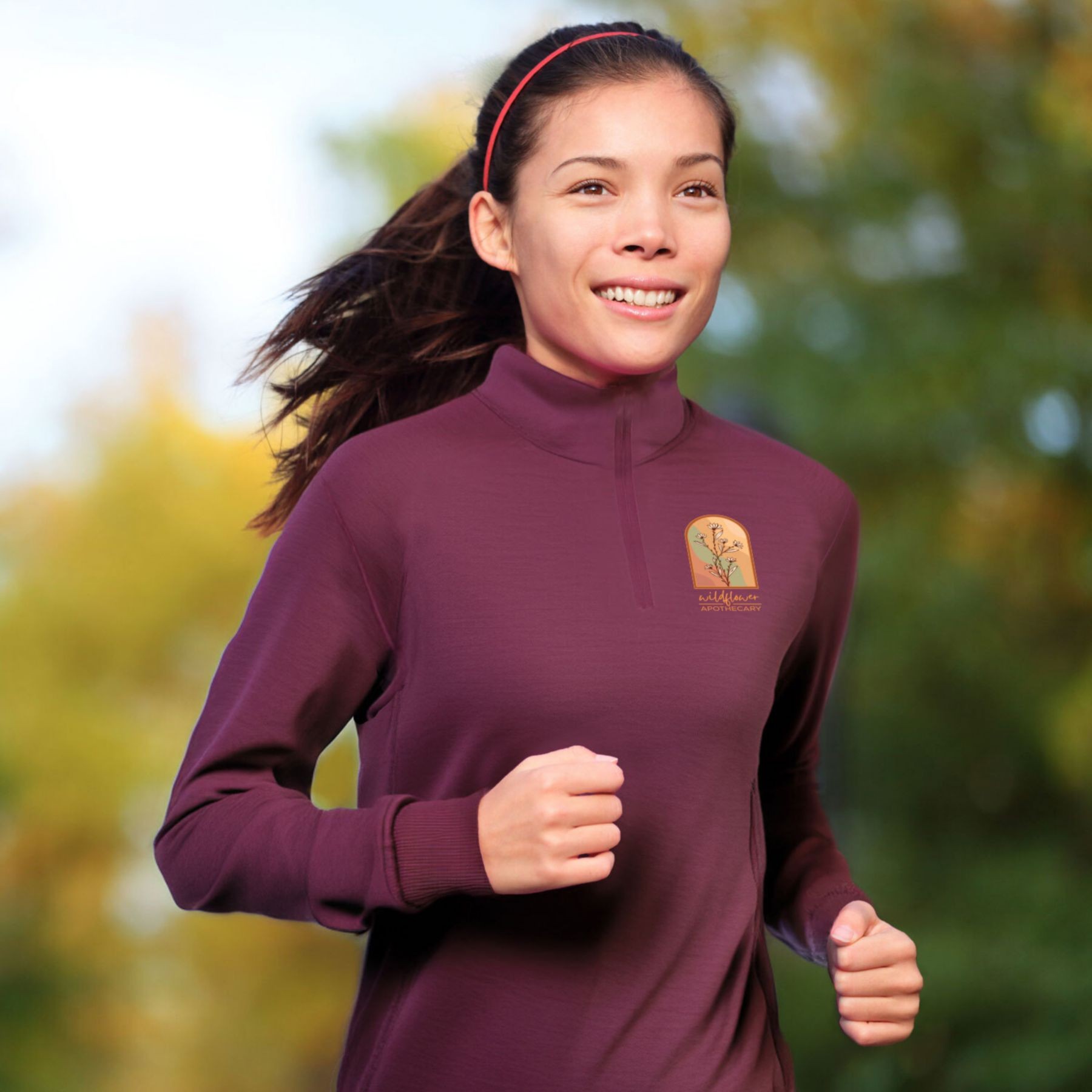 Picture of Full Color Unisex 1/4 Zip Fleece Pullover
