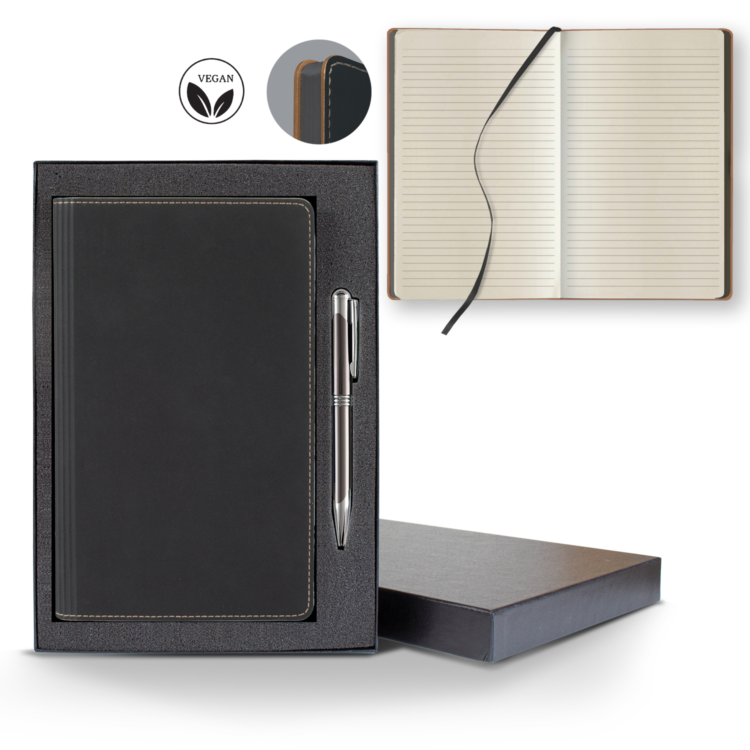 Picture of Castelli Vegan ECO Medio Lined Ivory Page Journal Gift Set