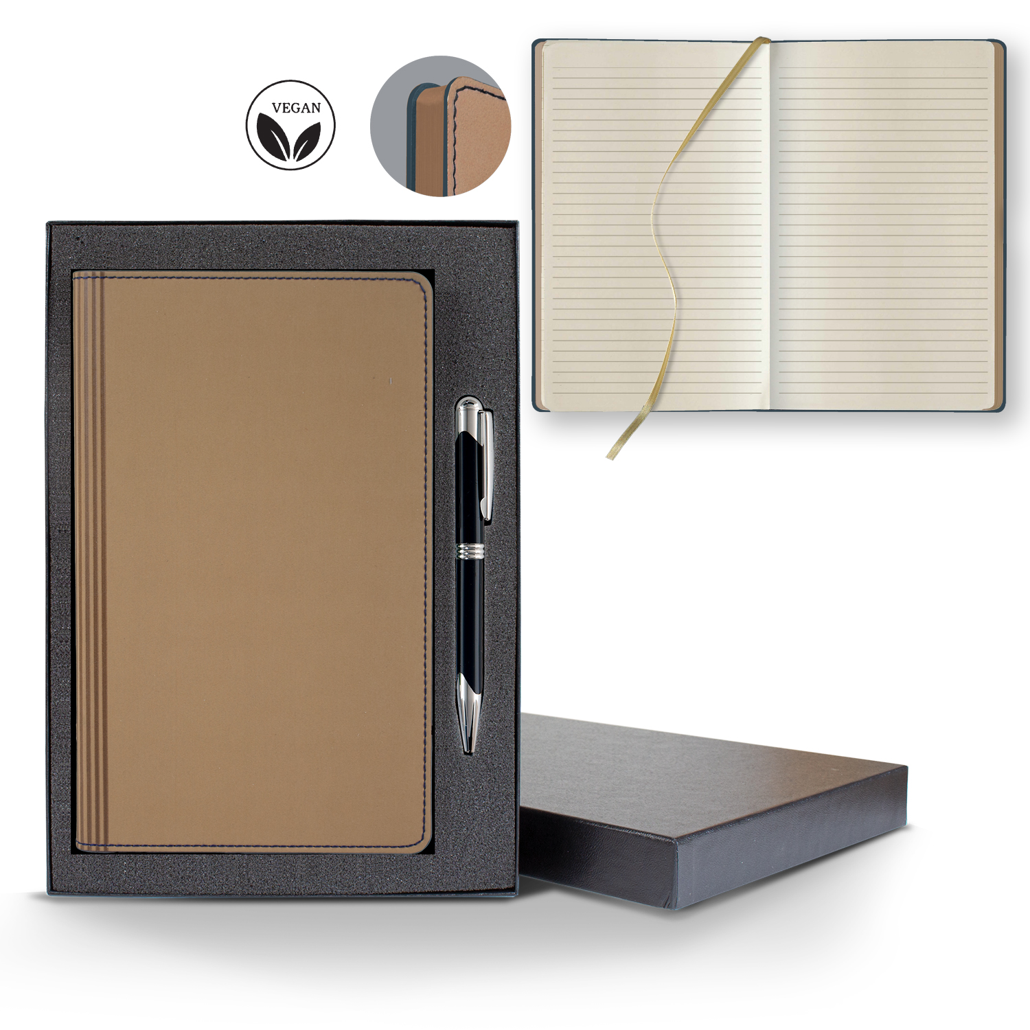 Picture of Castelli Vegan ECO Medio Lined Ivory Page Journal Gift Set
