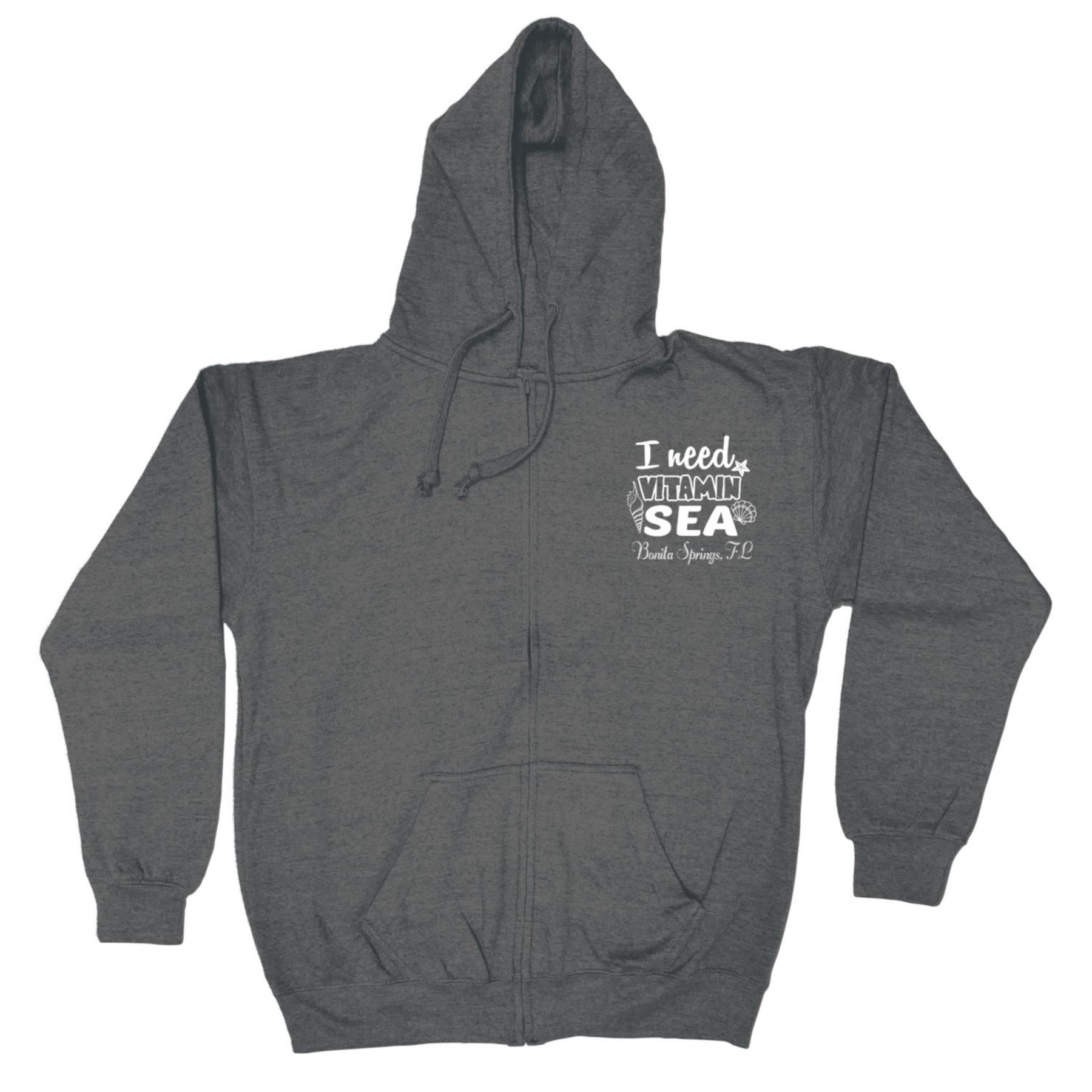 Picture of Adult Full Zip Vantage Heather Hoodie - Screen