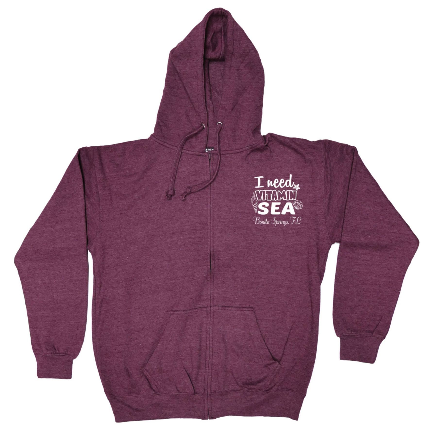 Picture of Adult Full Zip Vantage Heather Hoodie - Screen
