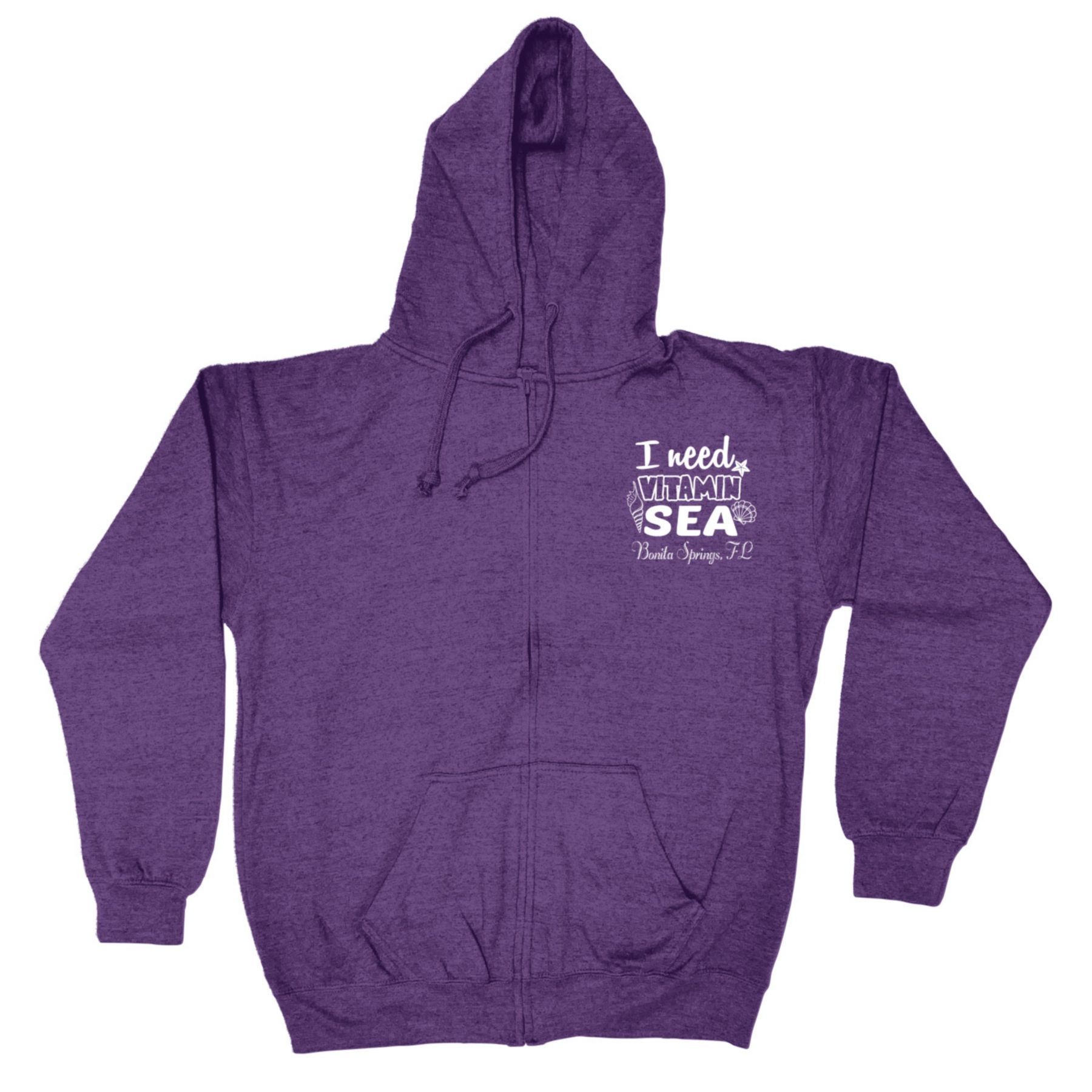 Picture of Adult Full Zip Vantage Heather Hoodie - Screen