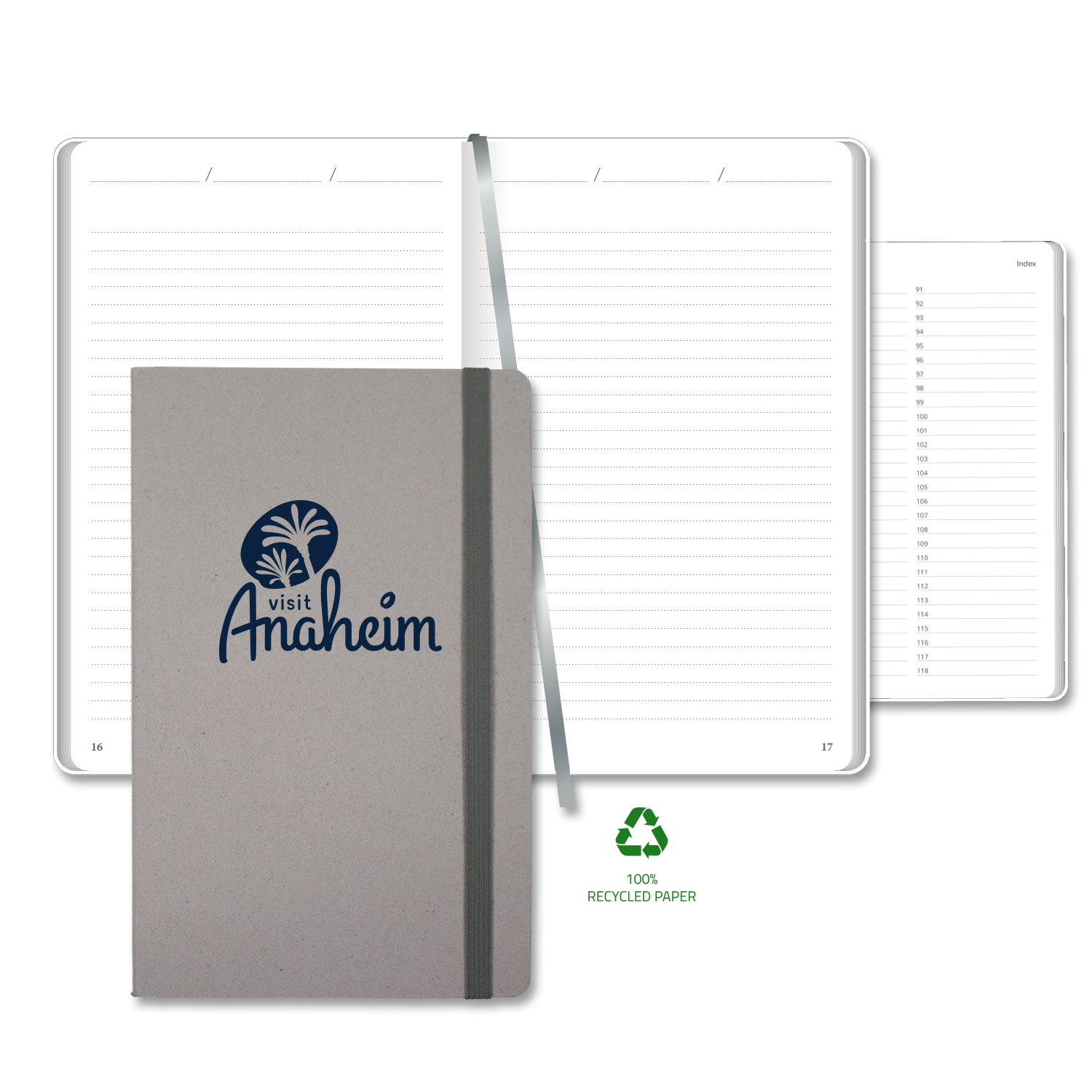 Picture of Castelli Carapace Medio Lined Recycled White Page Journal