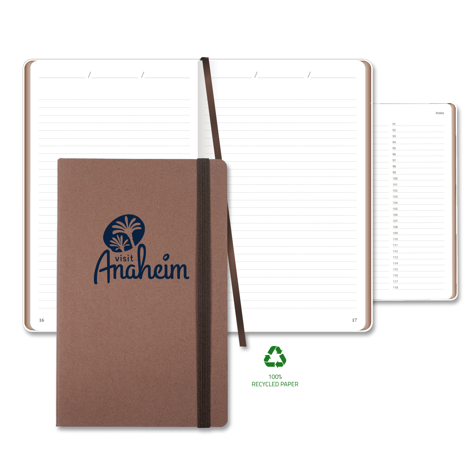 Picture of Castelli Carapace Medio Lined Recycled White Page Journal