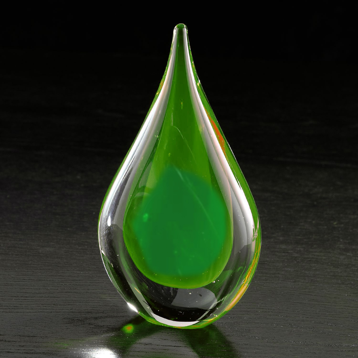 Picture of Fusion Art Glass Award w/ Black Base