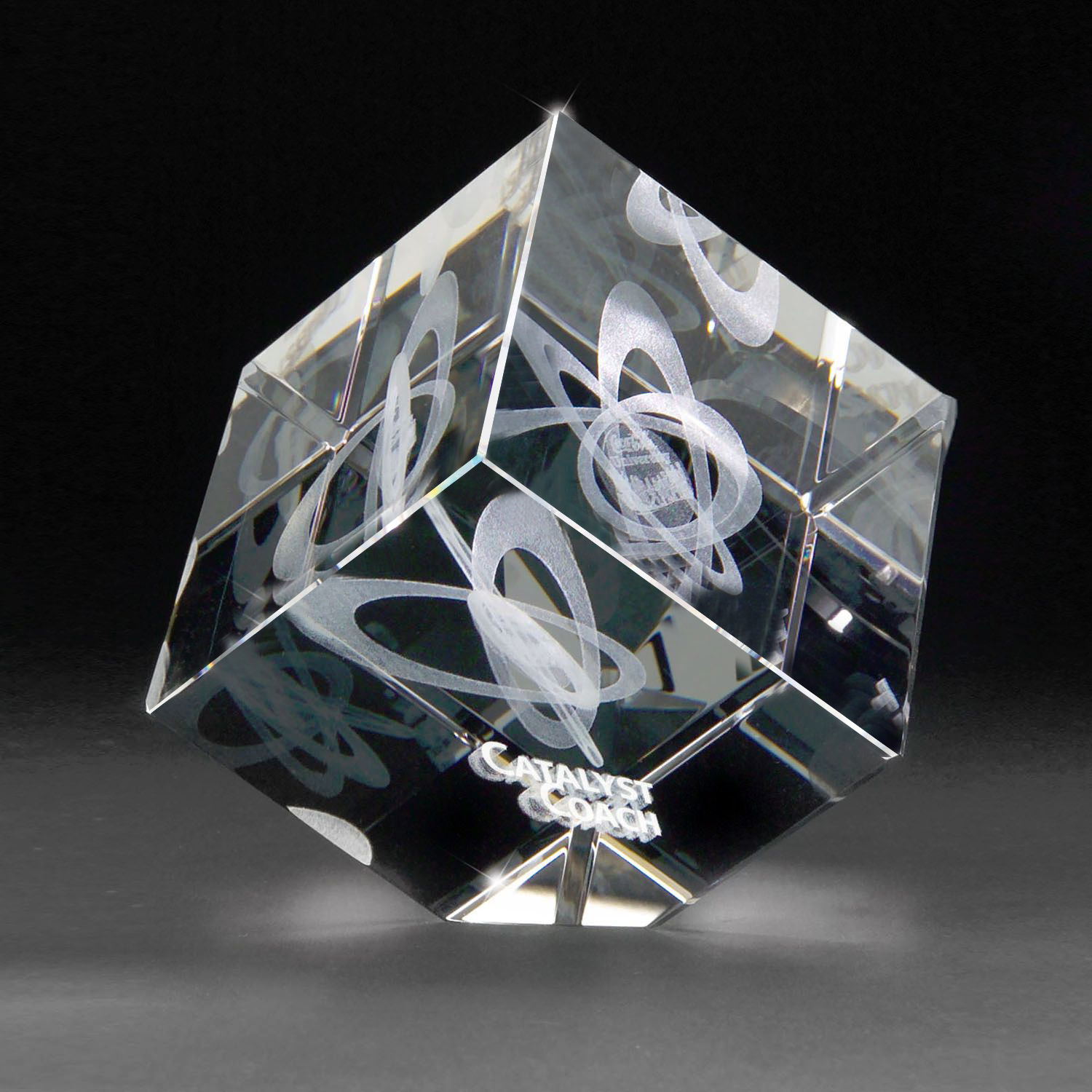 Picture of 3D Crystal Jewel Cube Medium Award