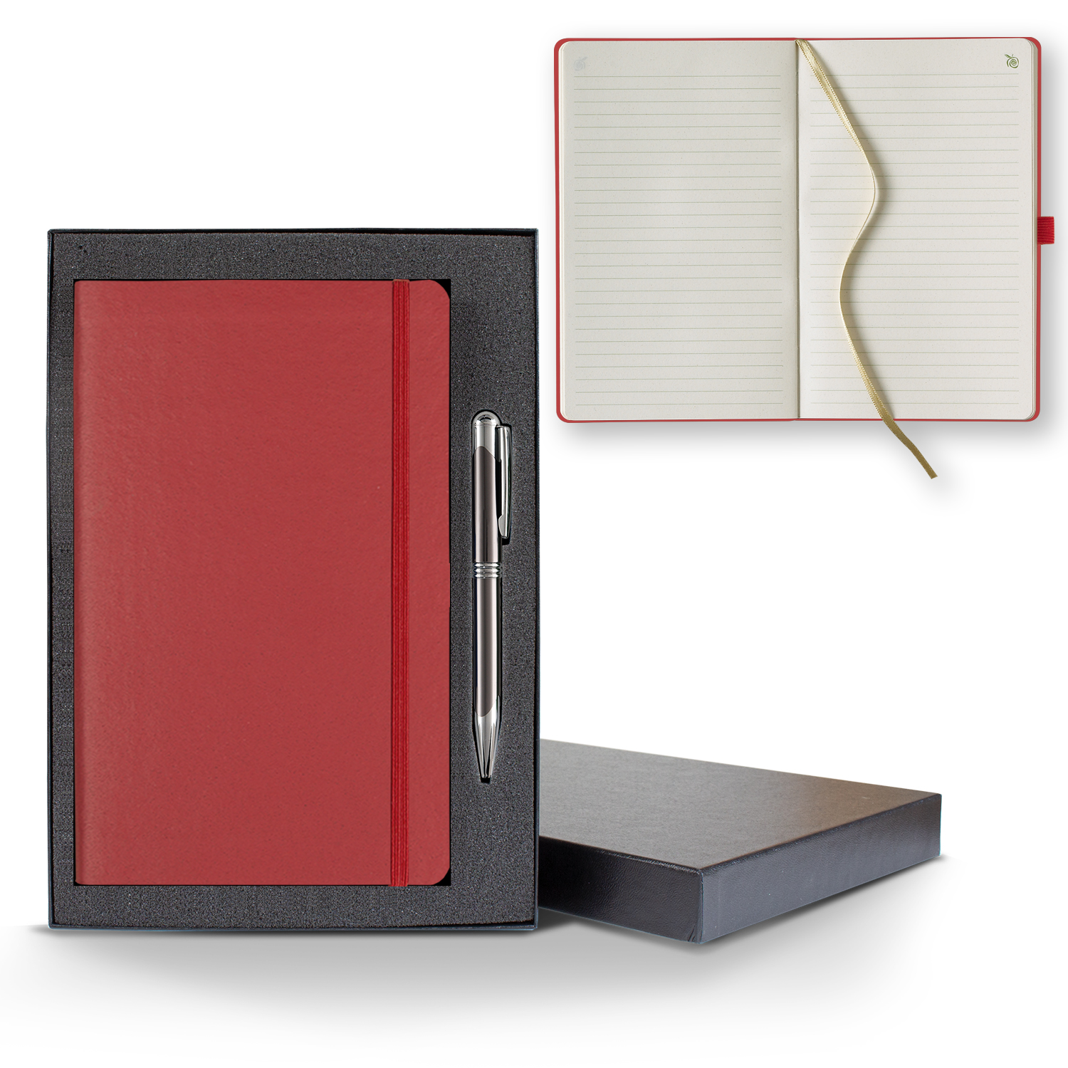Picture of ApPeel Medio Lined Apple Page Journal Gift Set