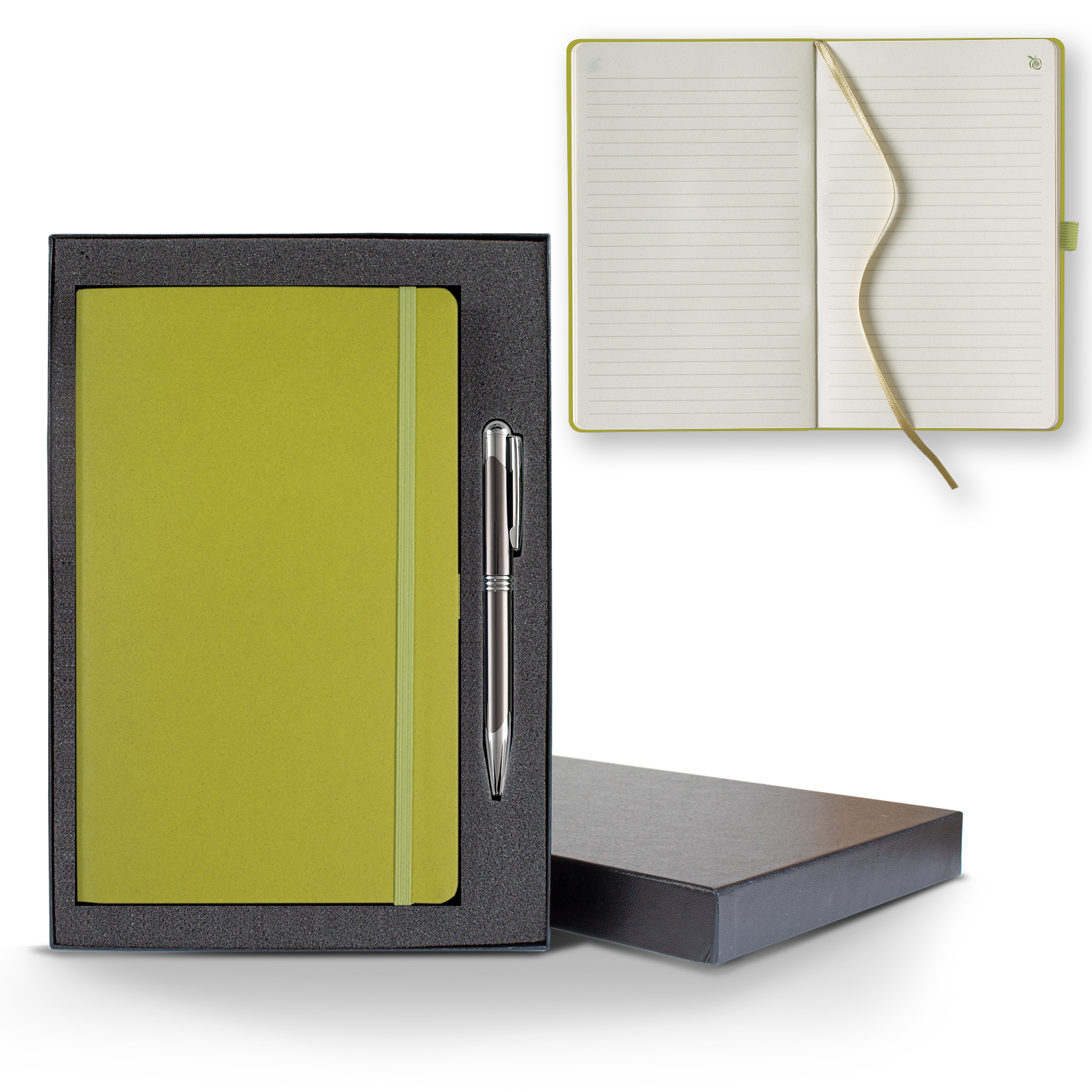 Picture of ApPeel Medio Lined Apple Page Journal Gift Set