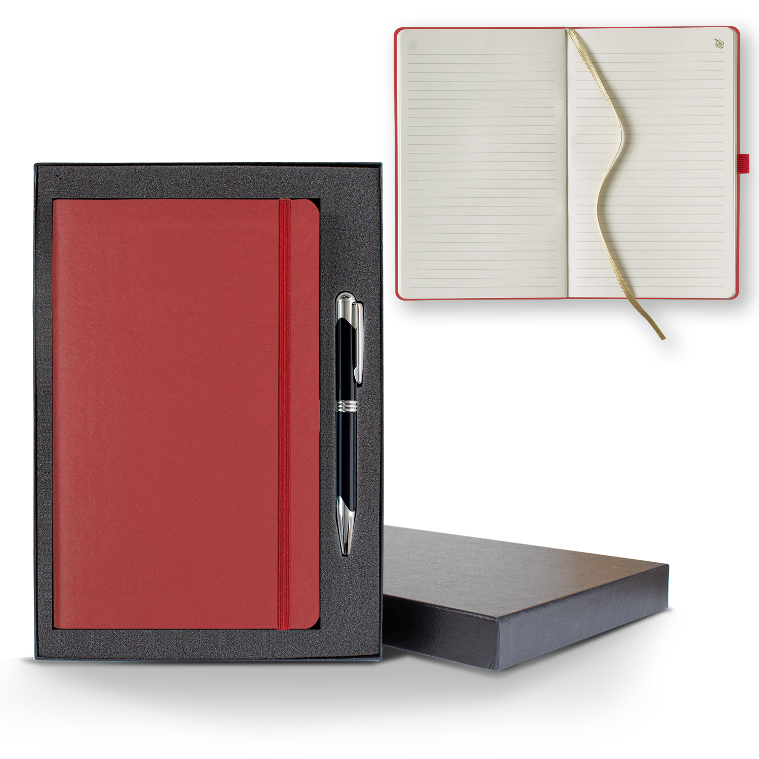 Picture of ApPeel Medio Lined Apple Page Journal Gift Set