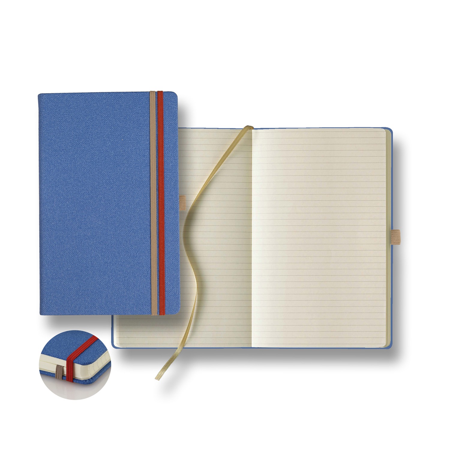 Picture of Castelli Bi Band Medio Lined Ivory Page Journal