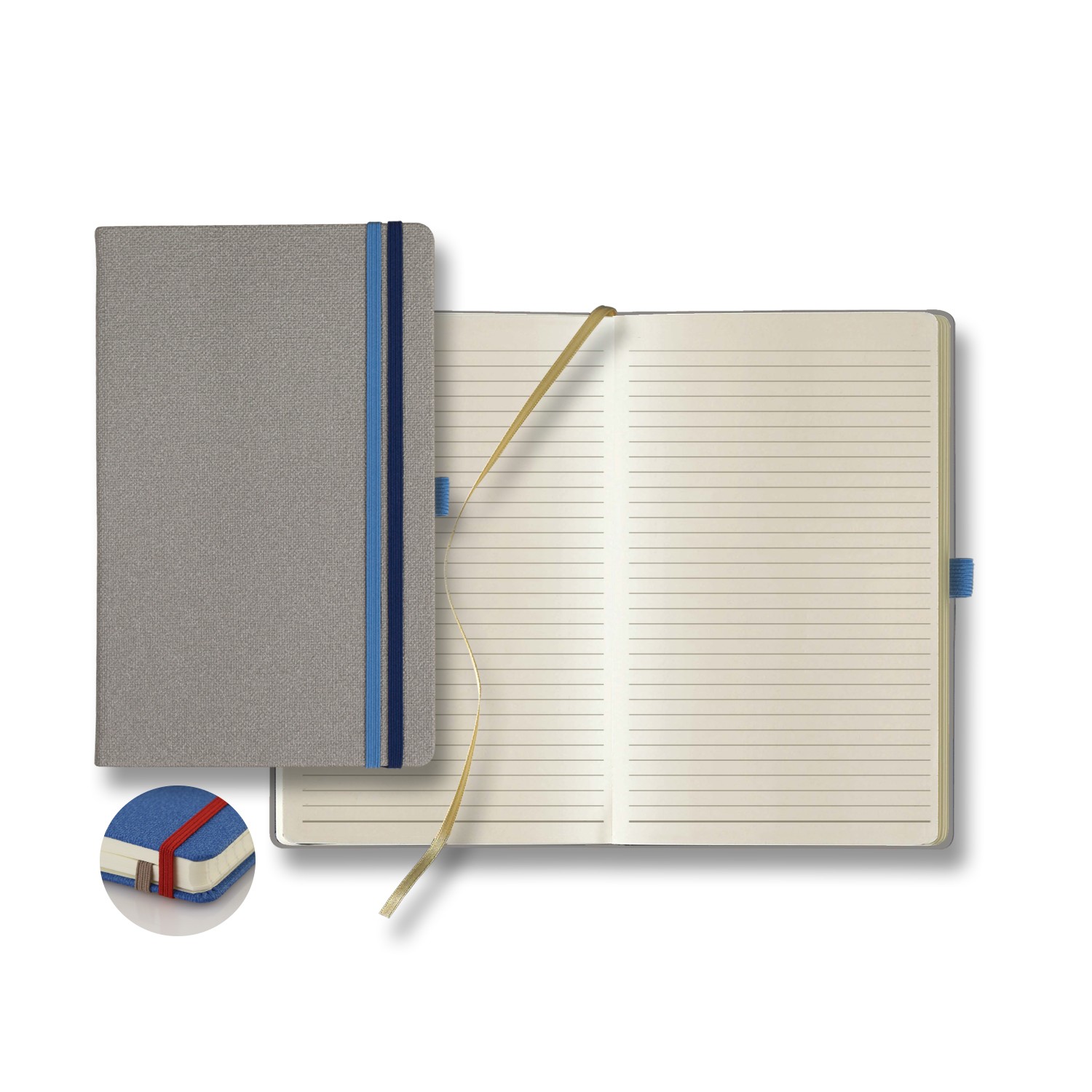 Picture of Castelli Bi Band Medio Lined Ivory Page Journal