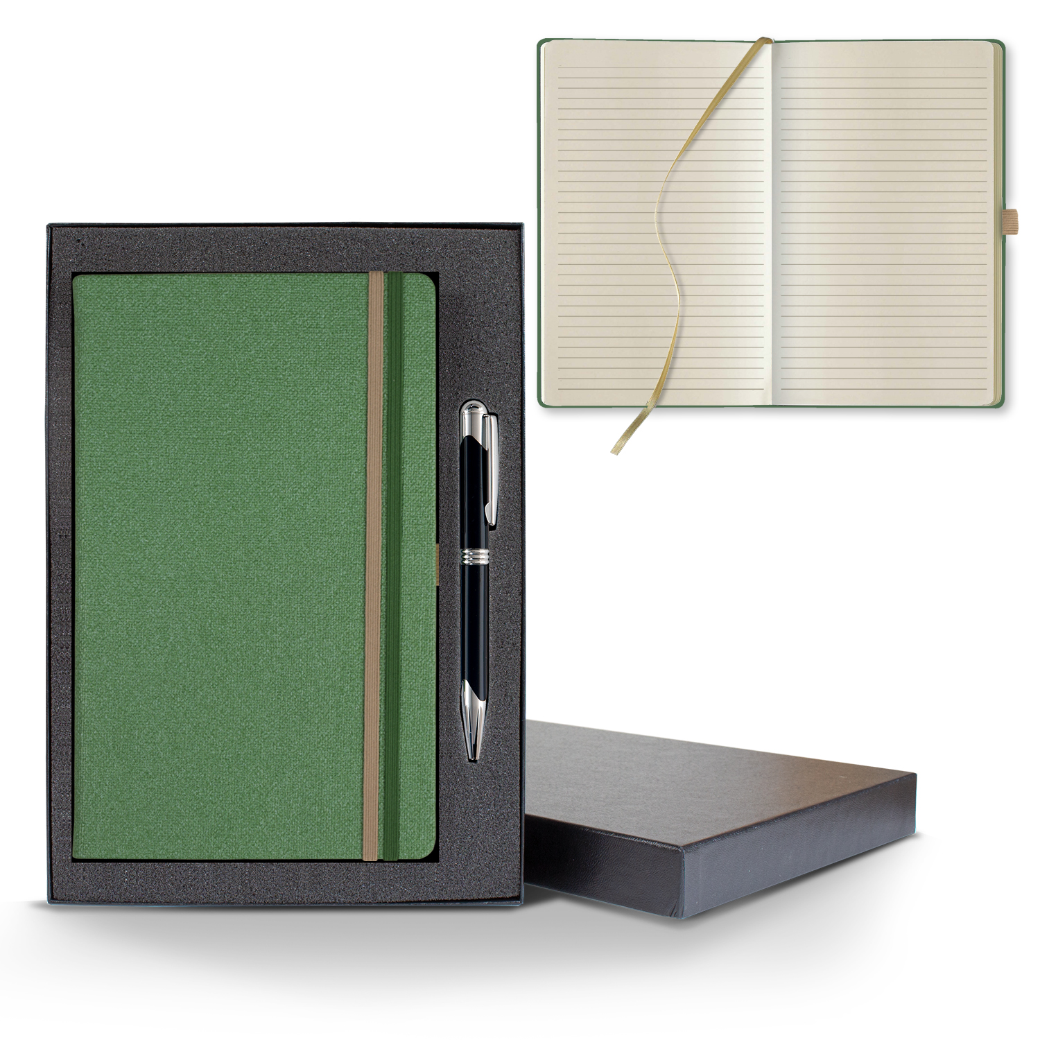 Picture of Castelli Bi Band Medio Lined Ivory Page Journal Gift Set