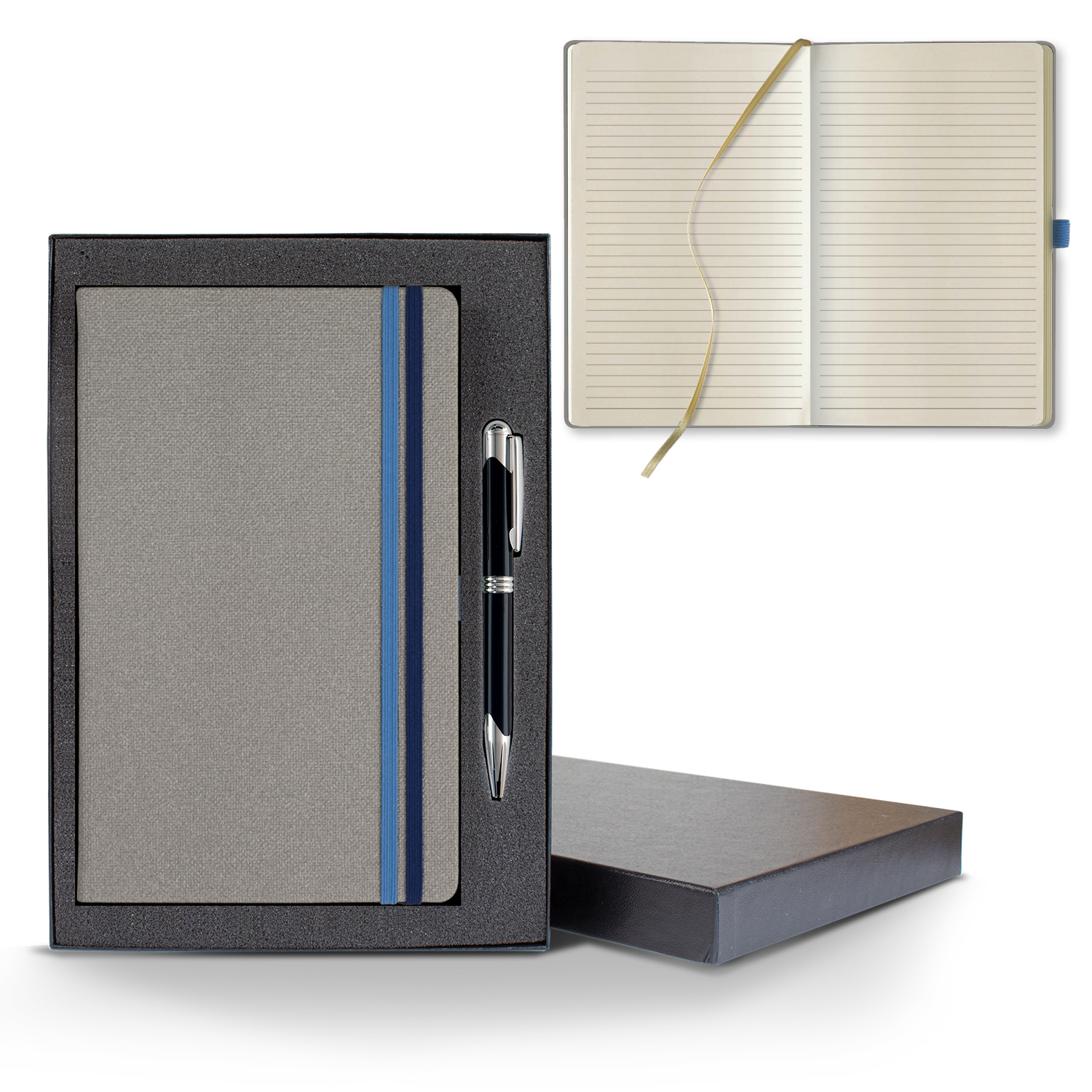 Picture of Castelli Bi Band Medio Lined Ivory Page Journal Gift Set