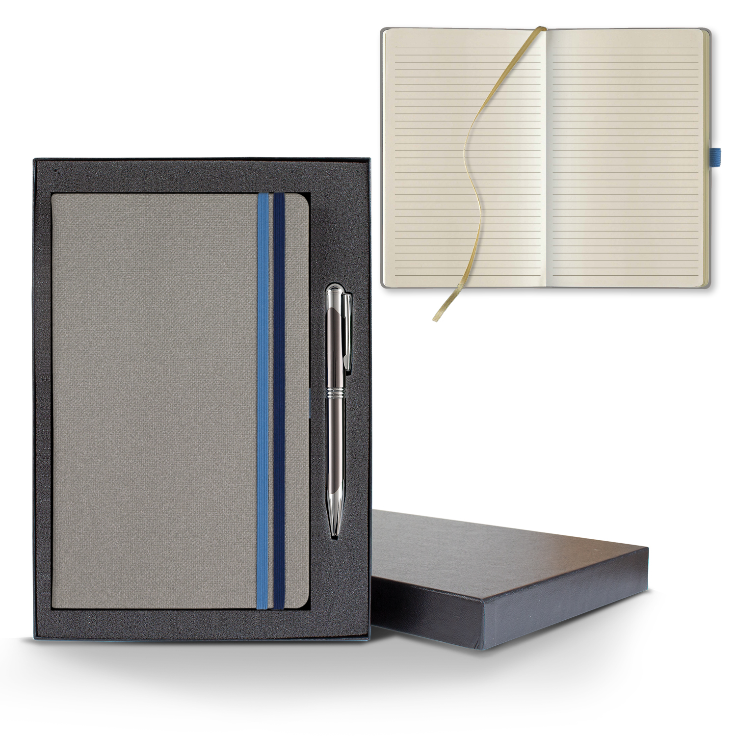 Picture of Castelli Bi Band Medio Lined Ivory Page Journal Gift Set