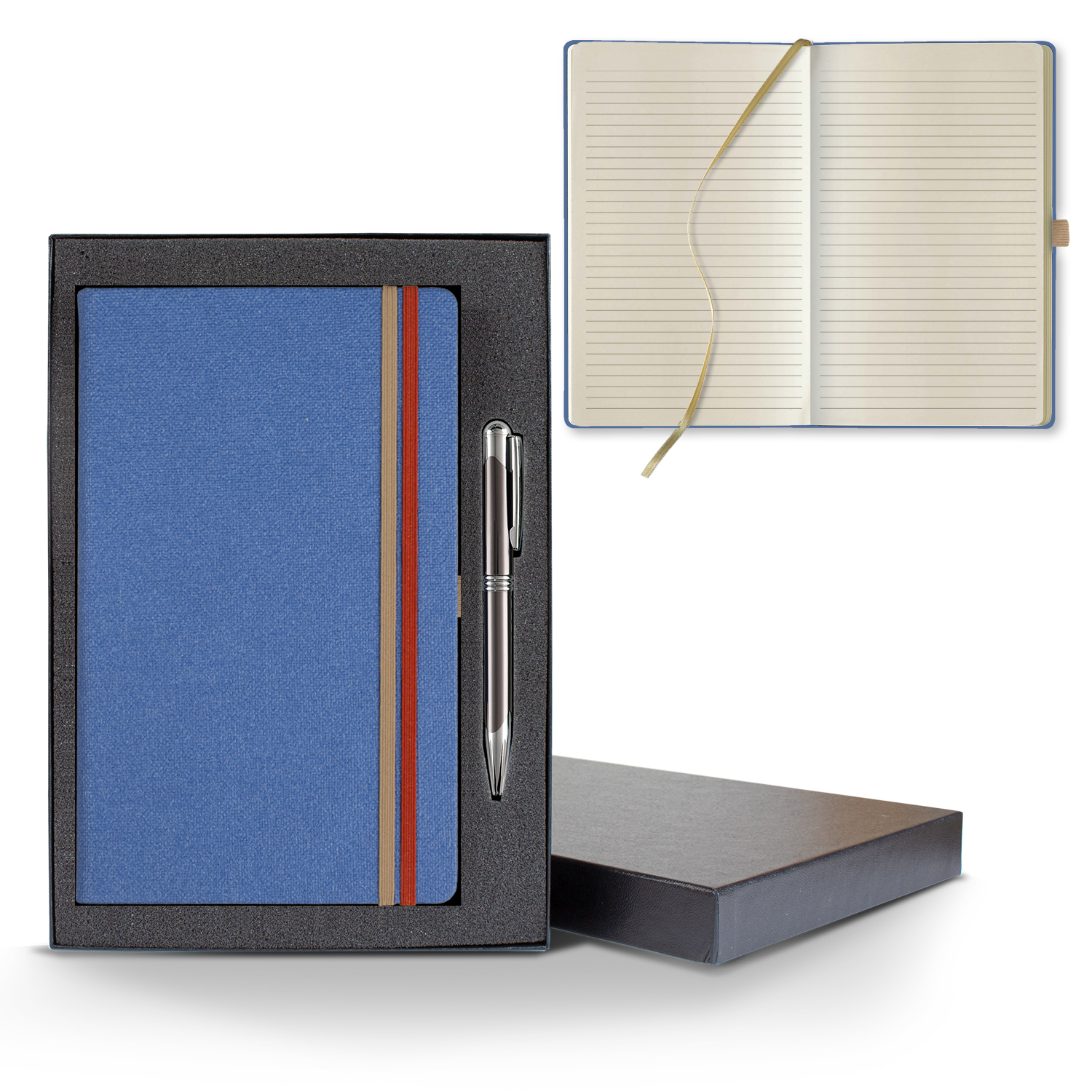 Picture of Castelli Bi Band Medio Lined Ivory Page Journal Gift Set